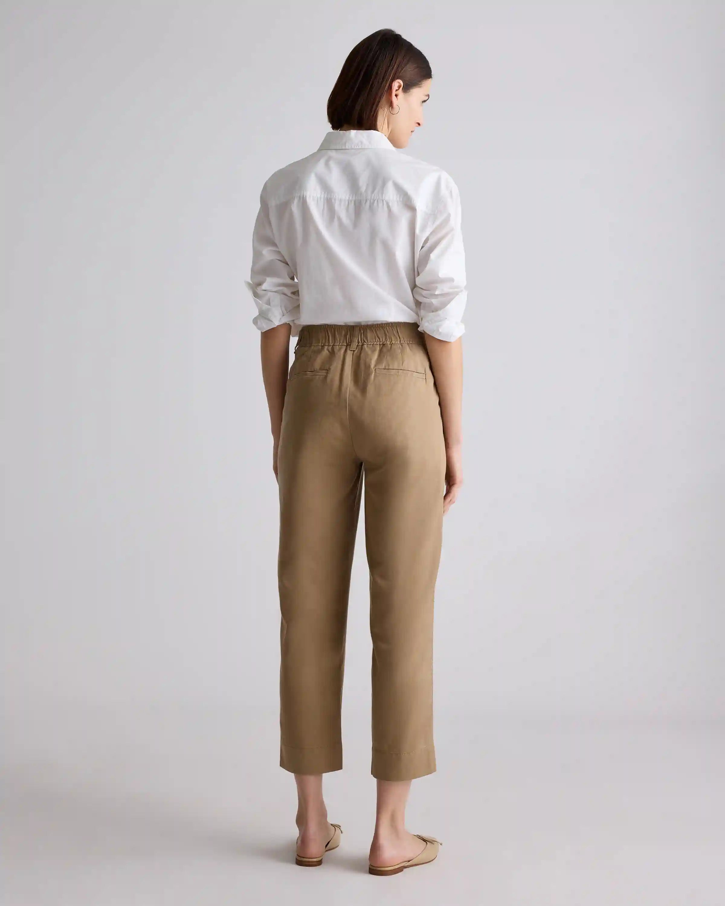 Drapey Twill Tapered Trouser