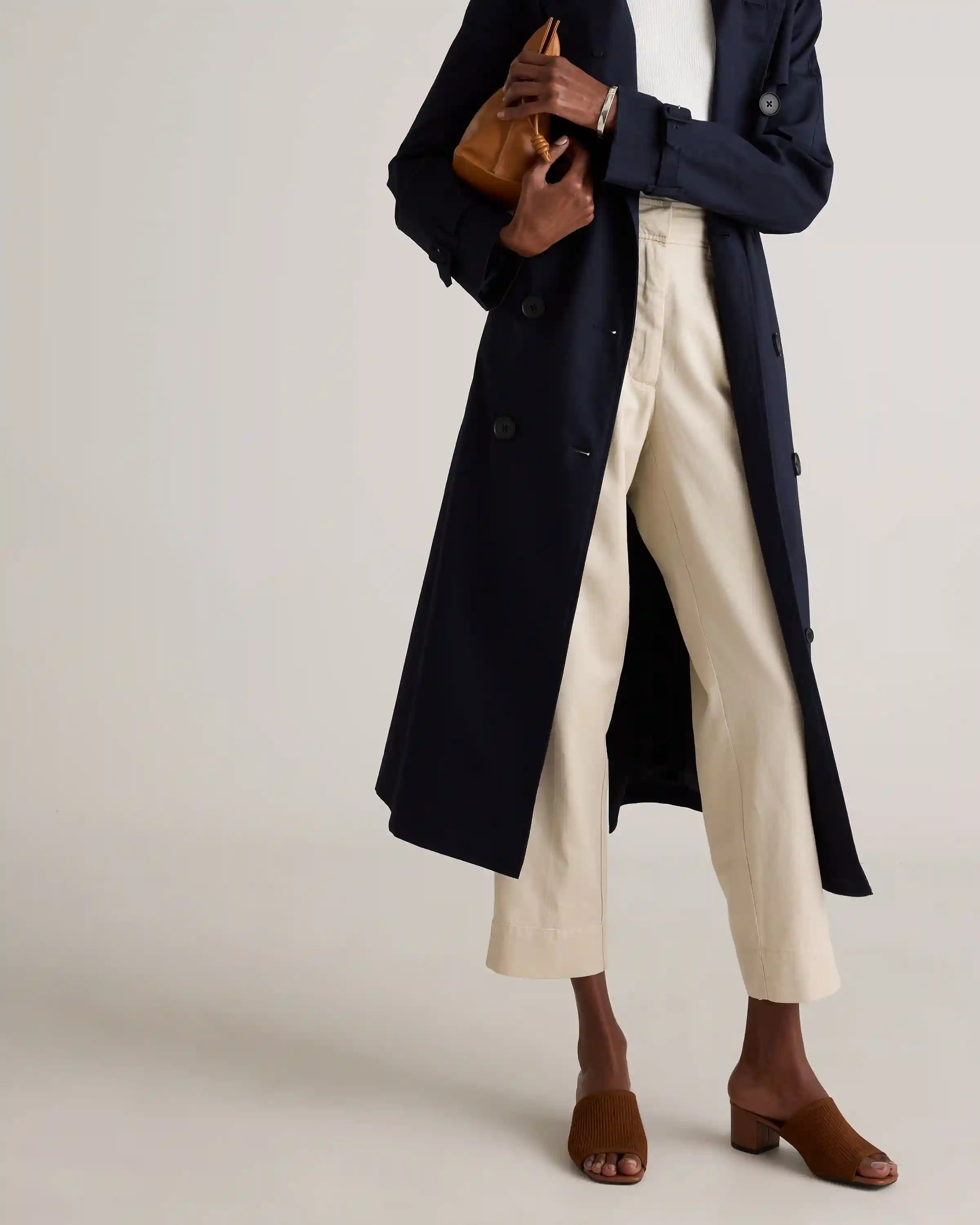Drapey Twill Tapered Trouser