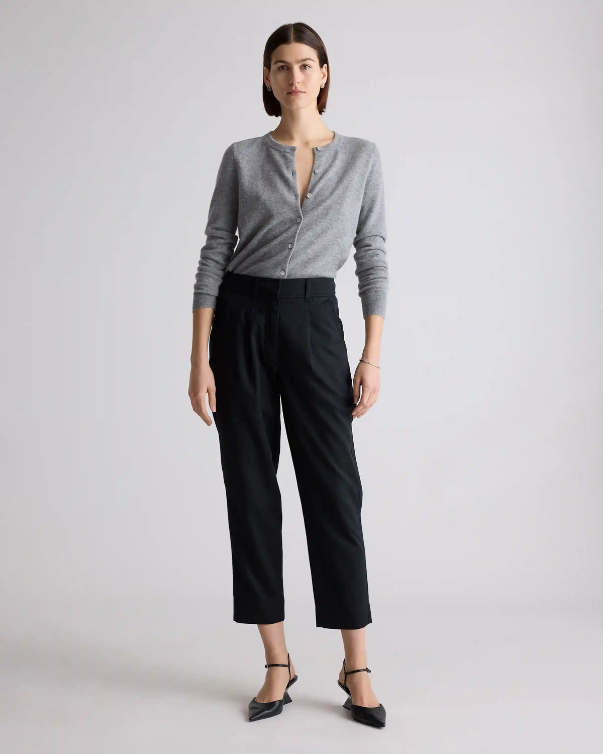 Drapey Twill Tapered Trouser