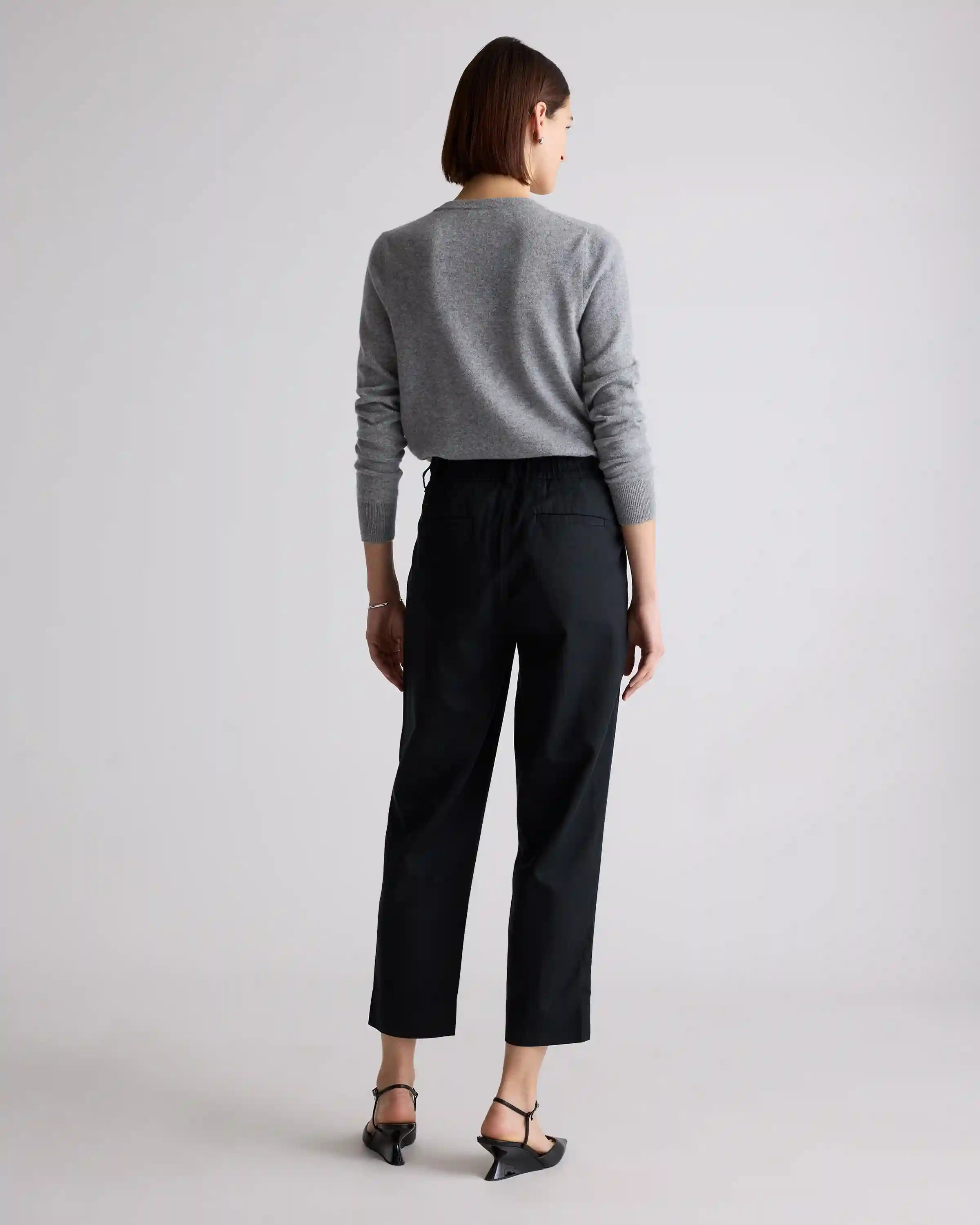 Drapey Twill Tapered Trouser