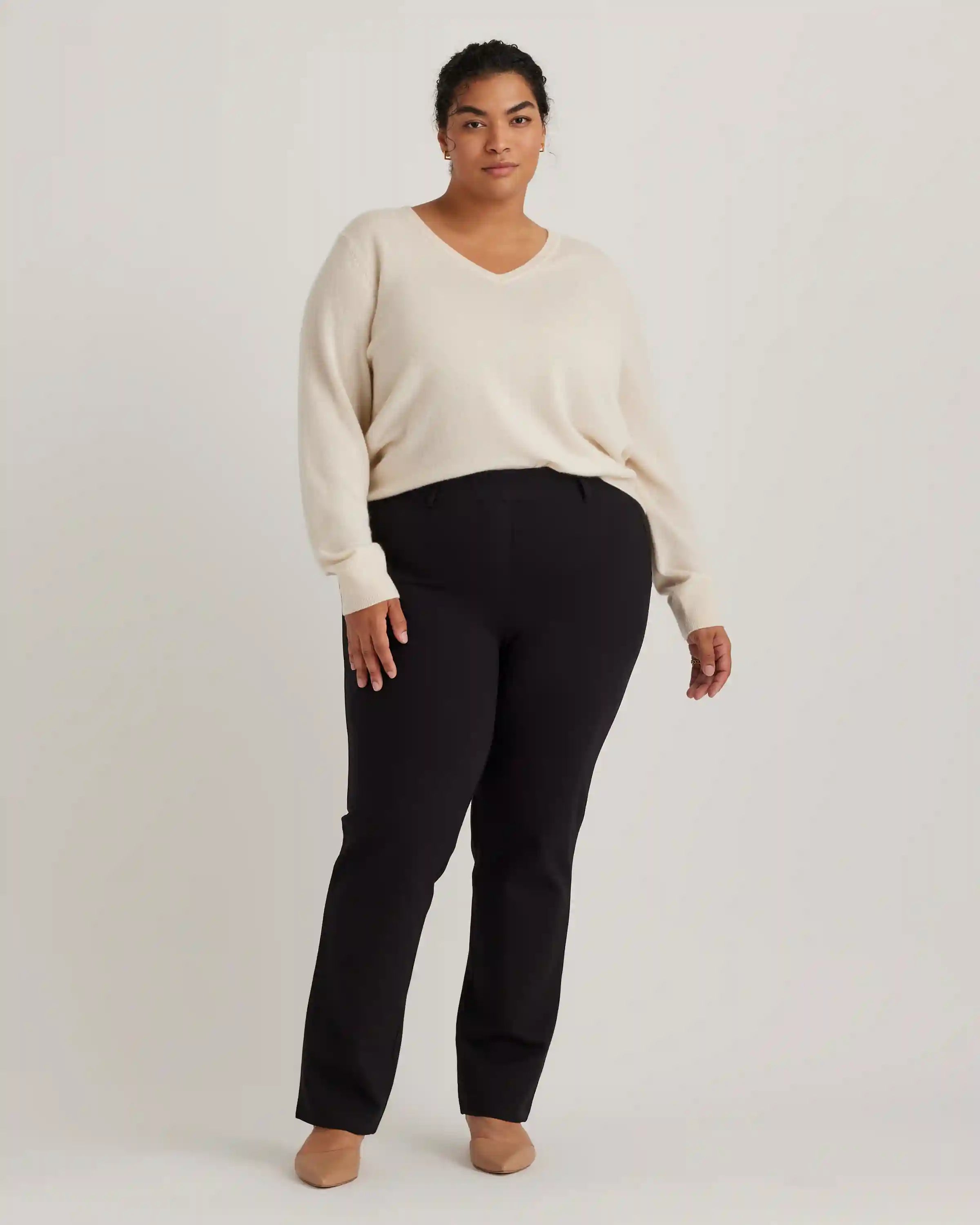 Ultra-Stretch Ponte Straight Leg Pants