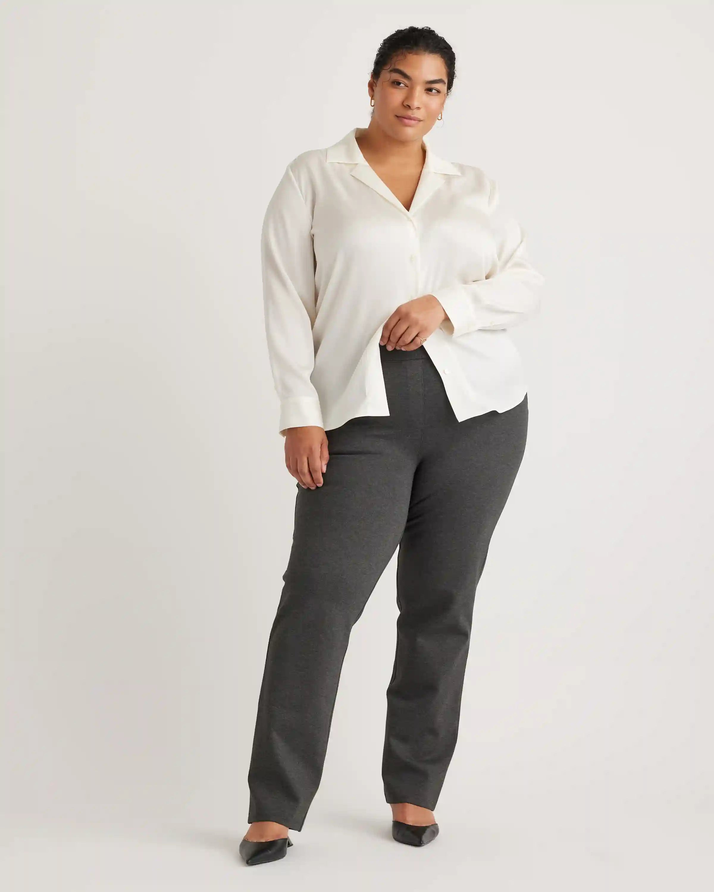 Ultra-Stretch Ponte Straight Leg Pants