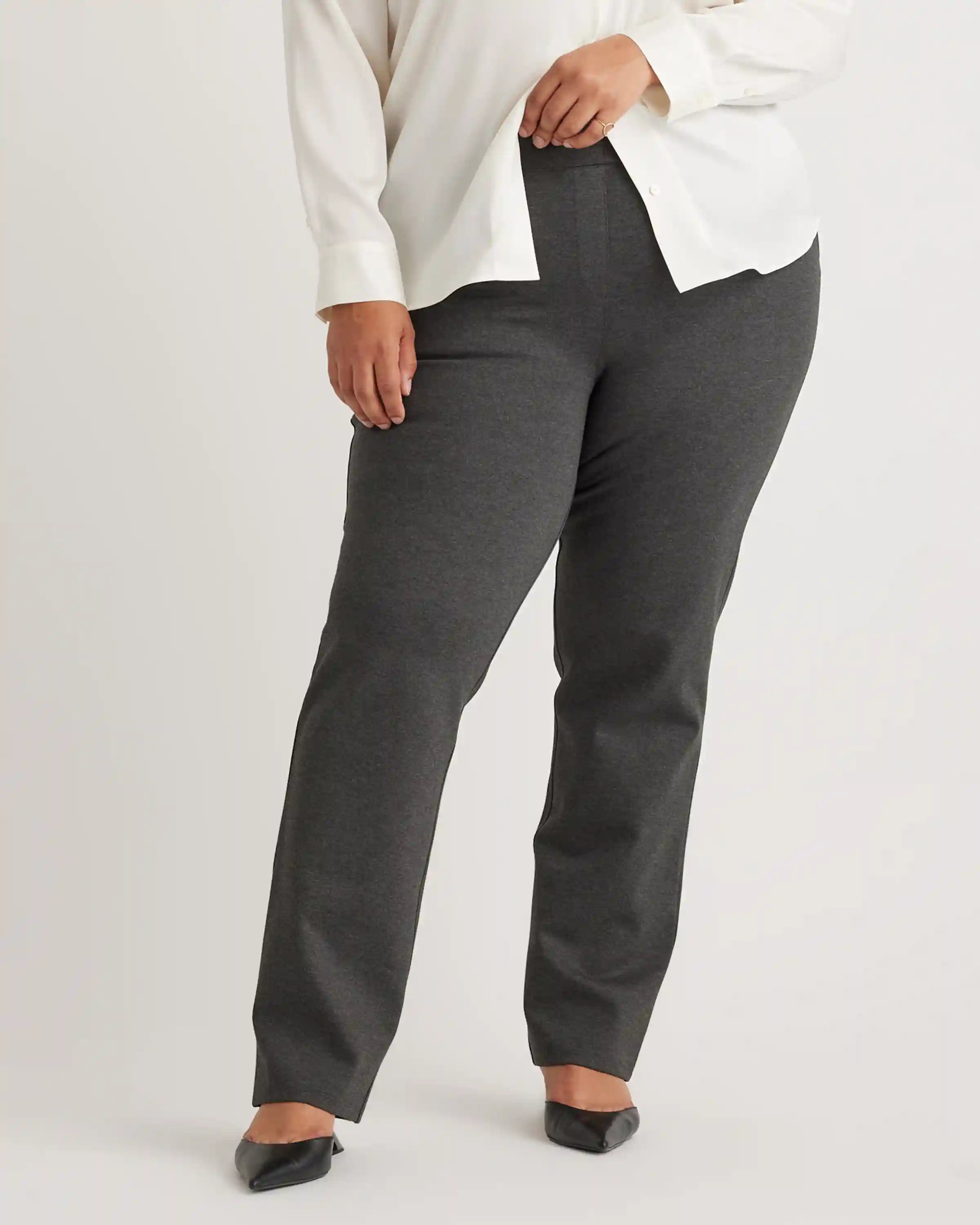 Ultra-Stretch Ponte Straight Leg Pants