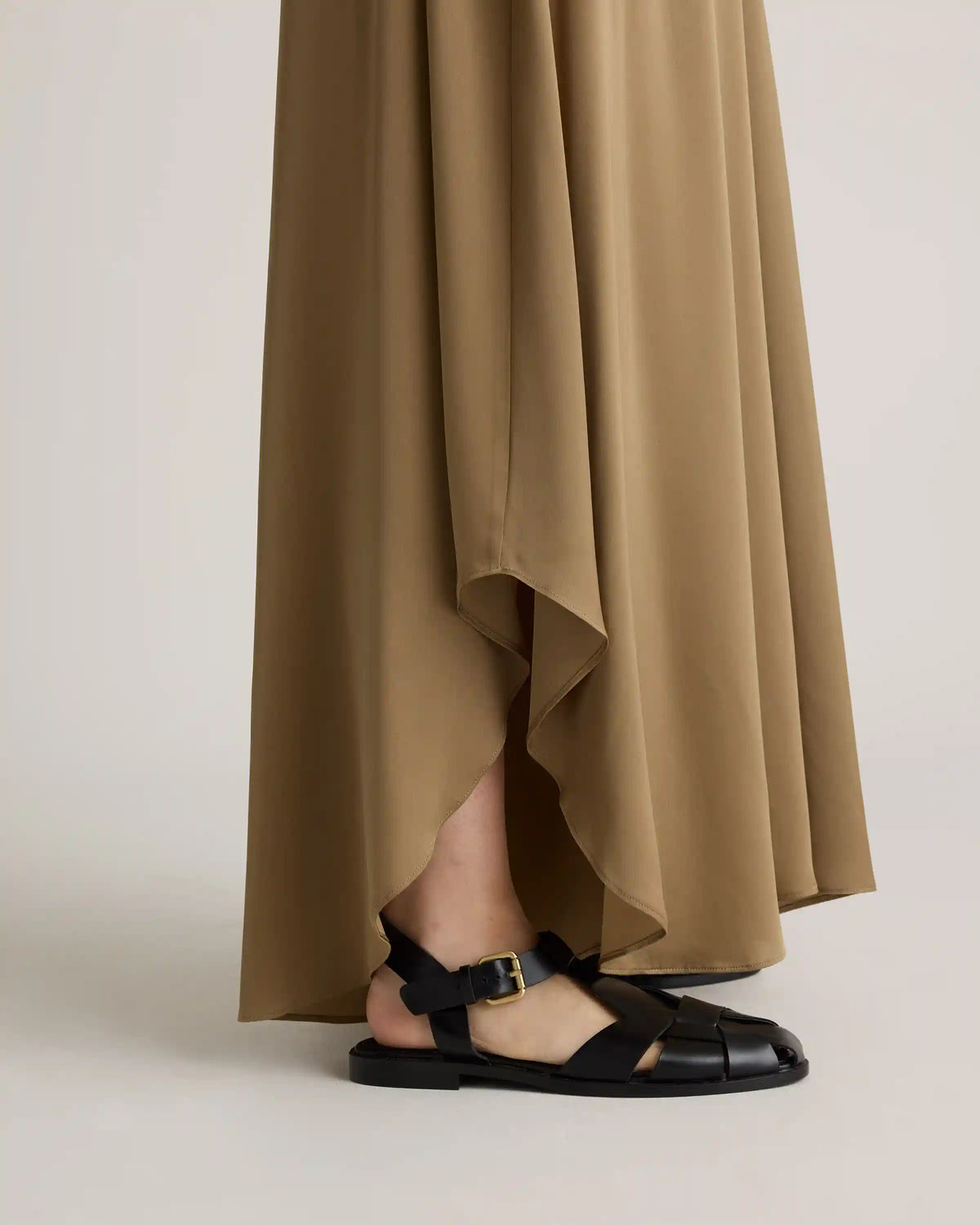 Washable Stretch Silk Palazzo Pants