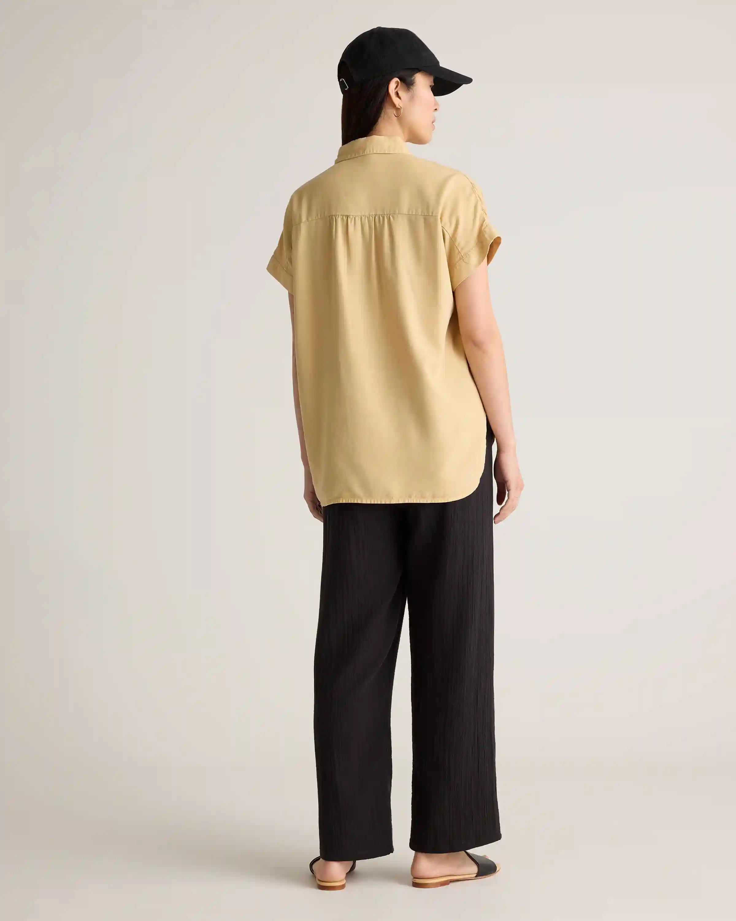 100% Organic Cotton Gauze Straight Leg Pants