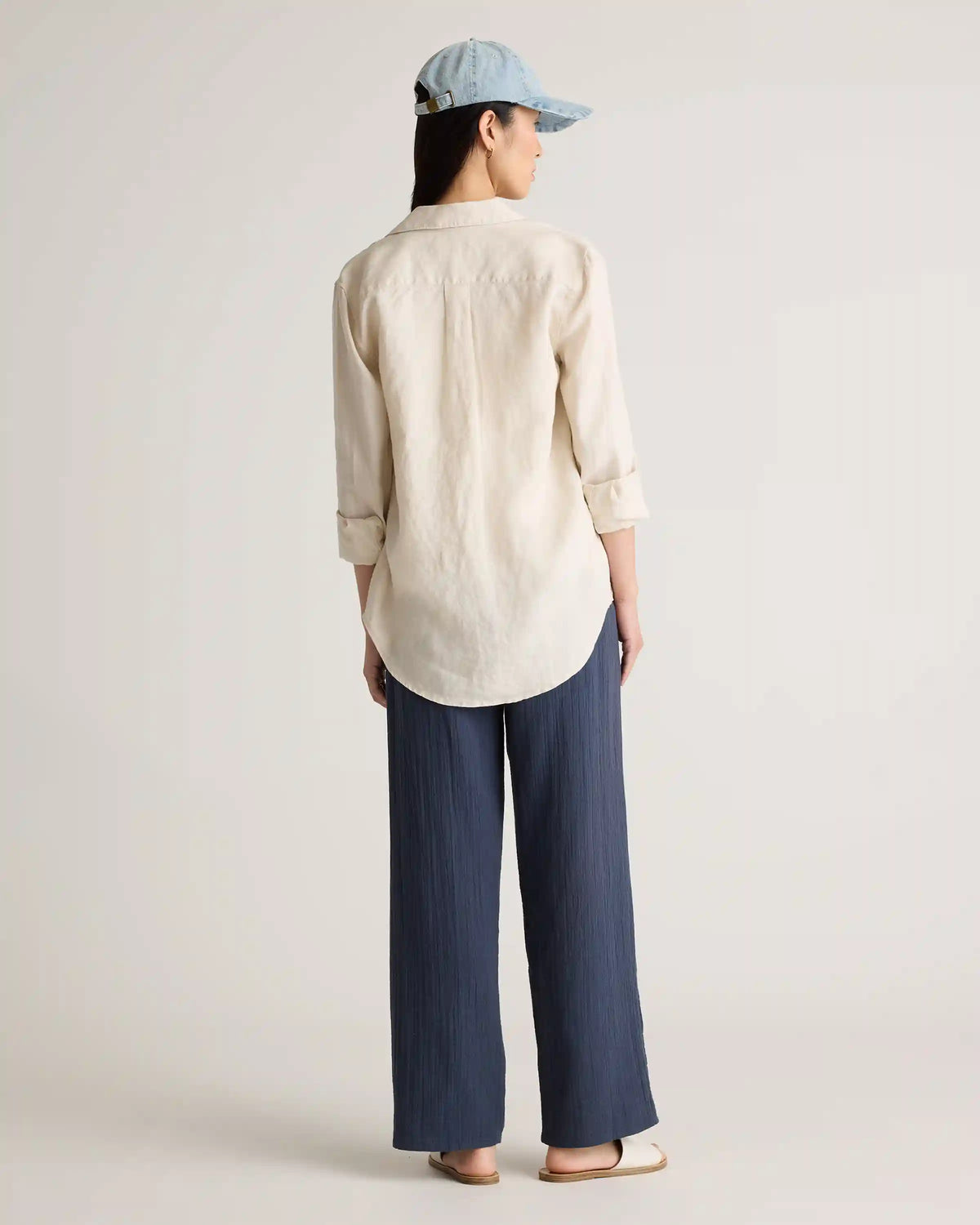 100% Organic Cotton Gauze Straight Leg Pants