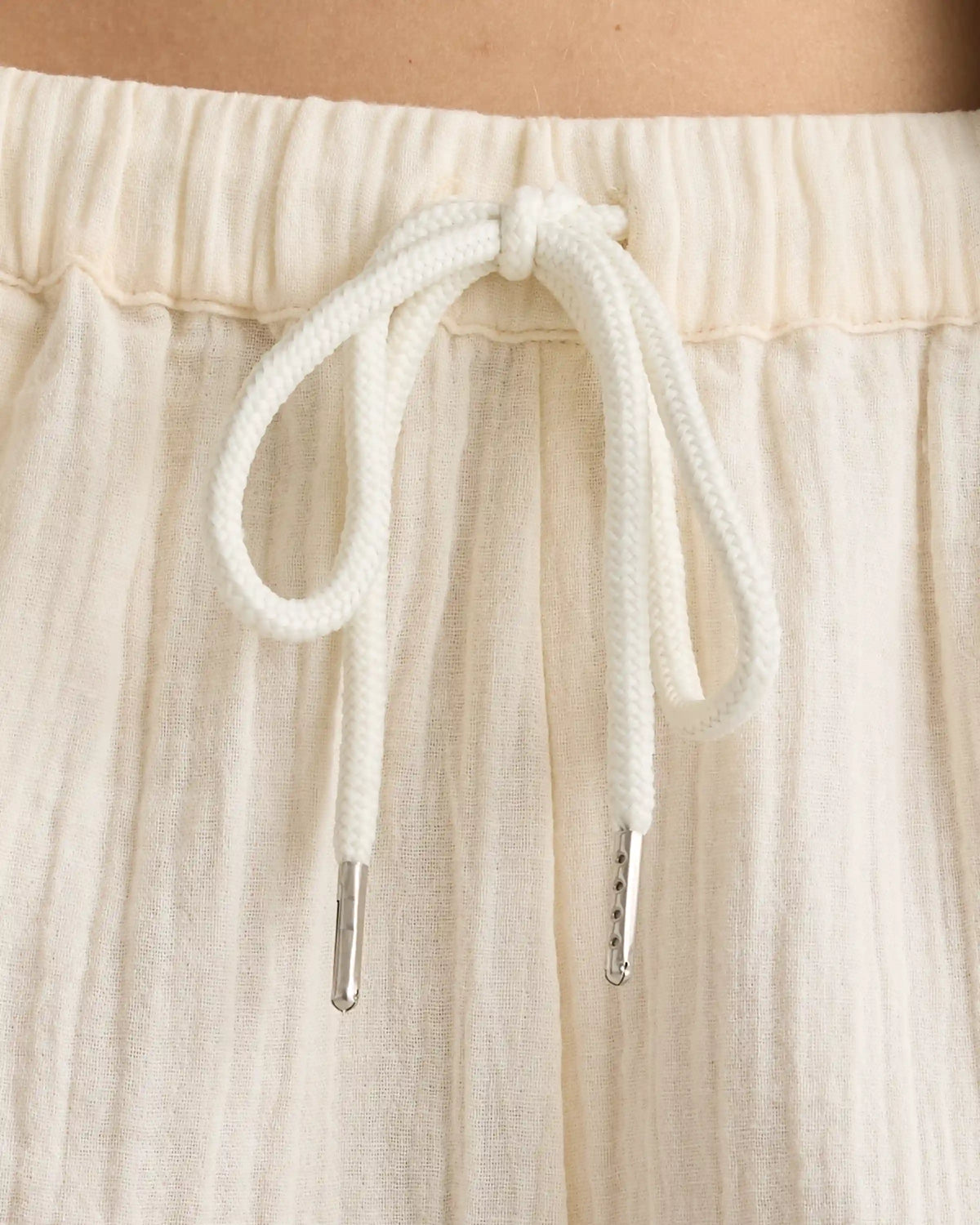 100% Organic Cotton Gauze Straight Leg Pants