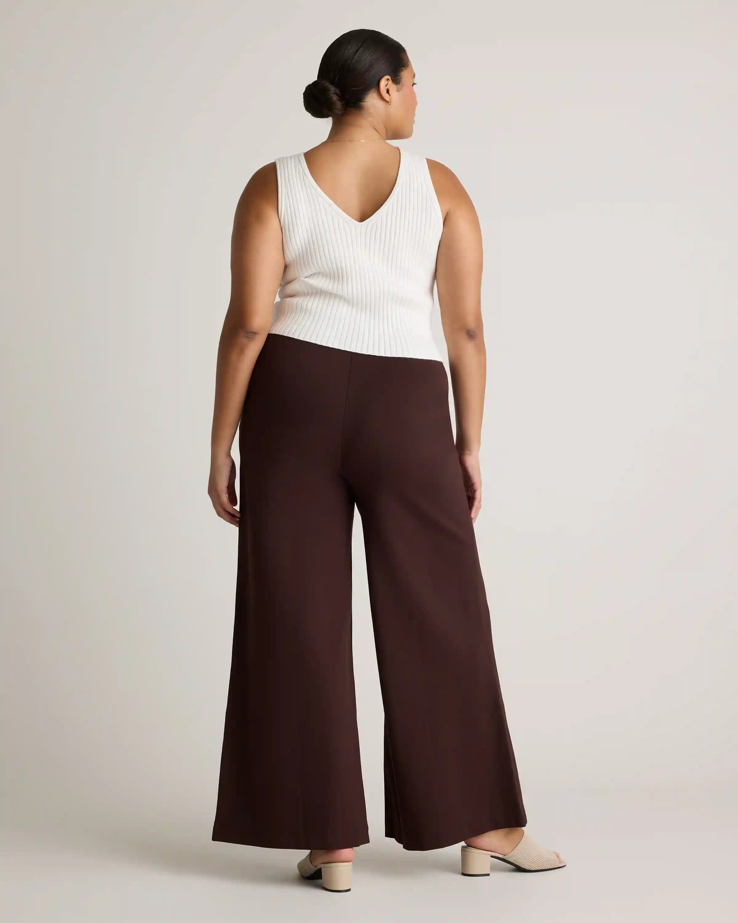 Ultra-Stretch Ponte Super Wide Leg Pants
