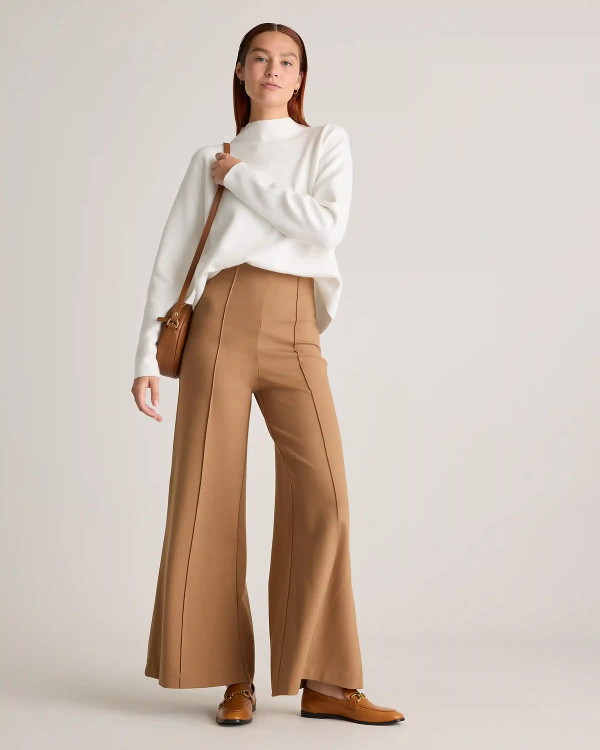 Ultra-Stretch Ponte Super Wide Leg Pants