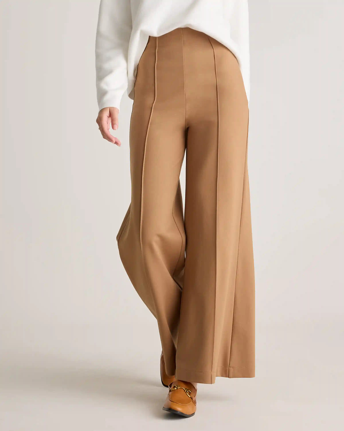 Ultra-Stretch Ponte Super Wide Leg Pants
