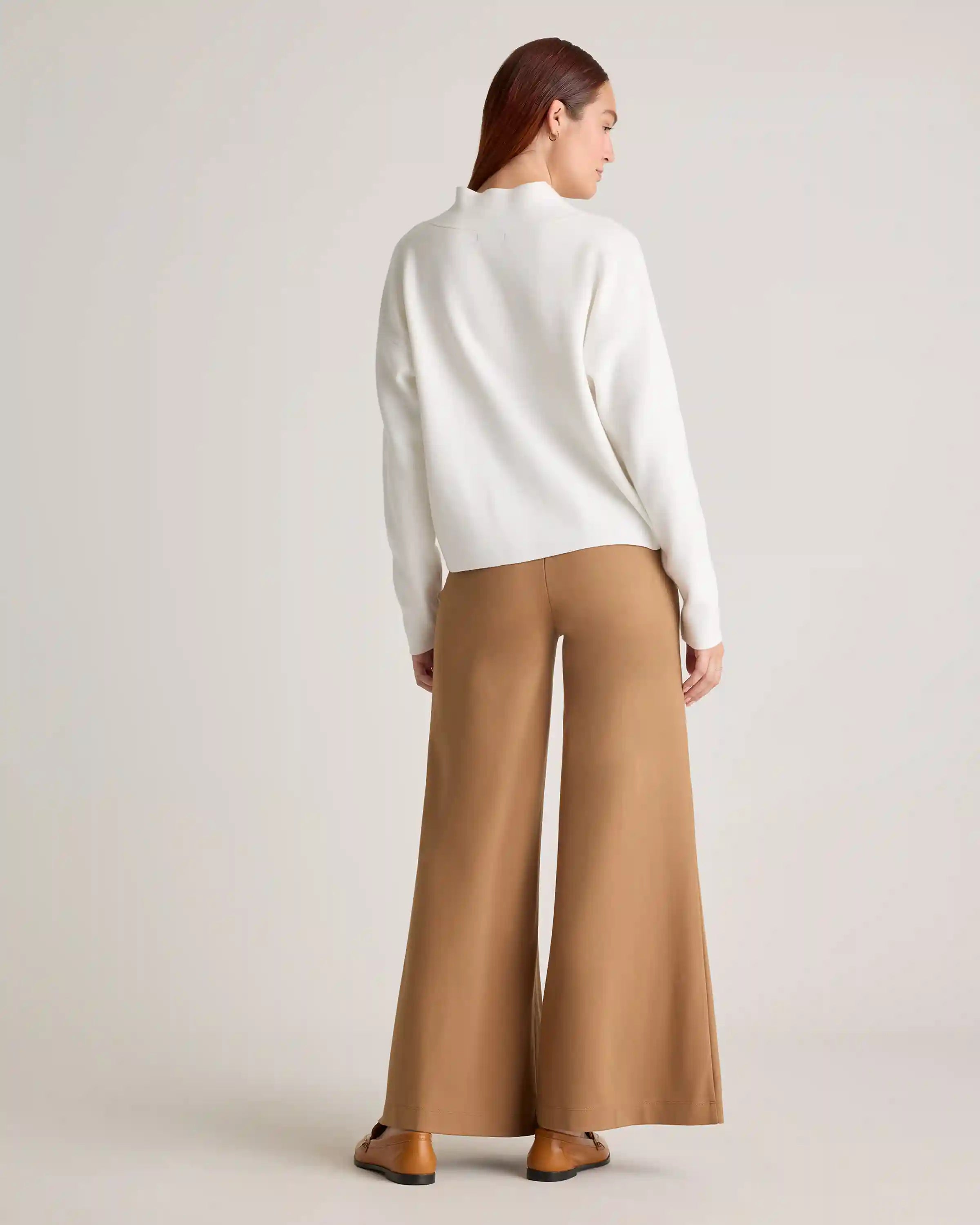 Ultra-Stretch Ponte Super Wide Leg Pants