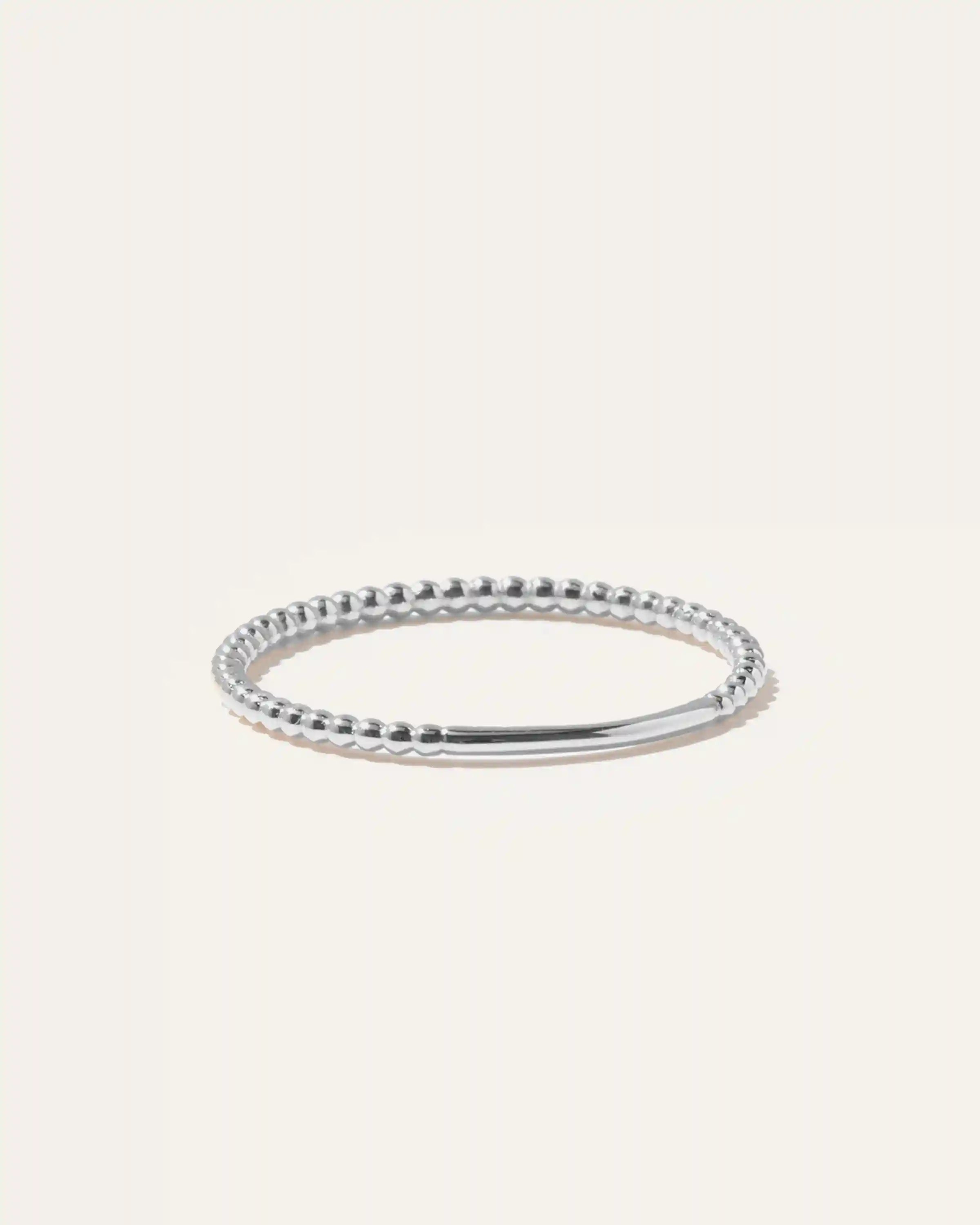 14K Gold Beaded Ring