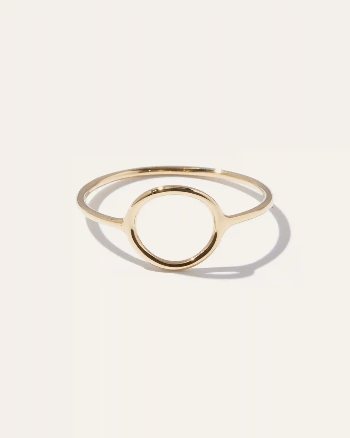 14K Gold Circle Ring
