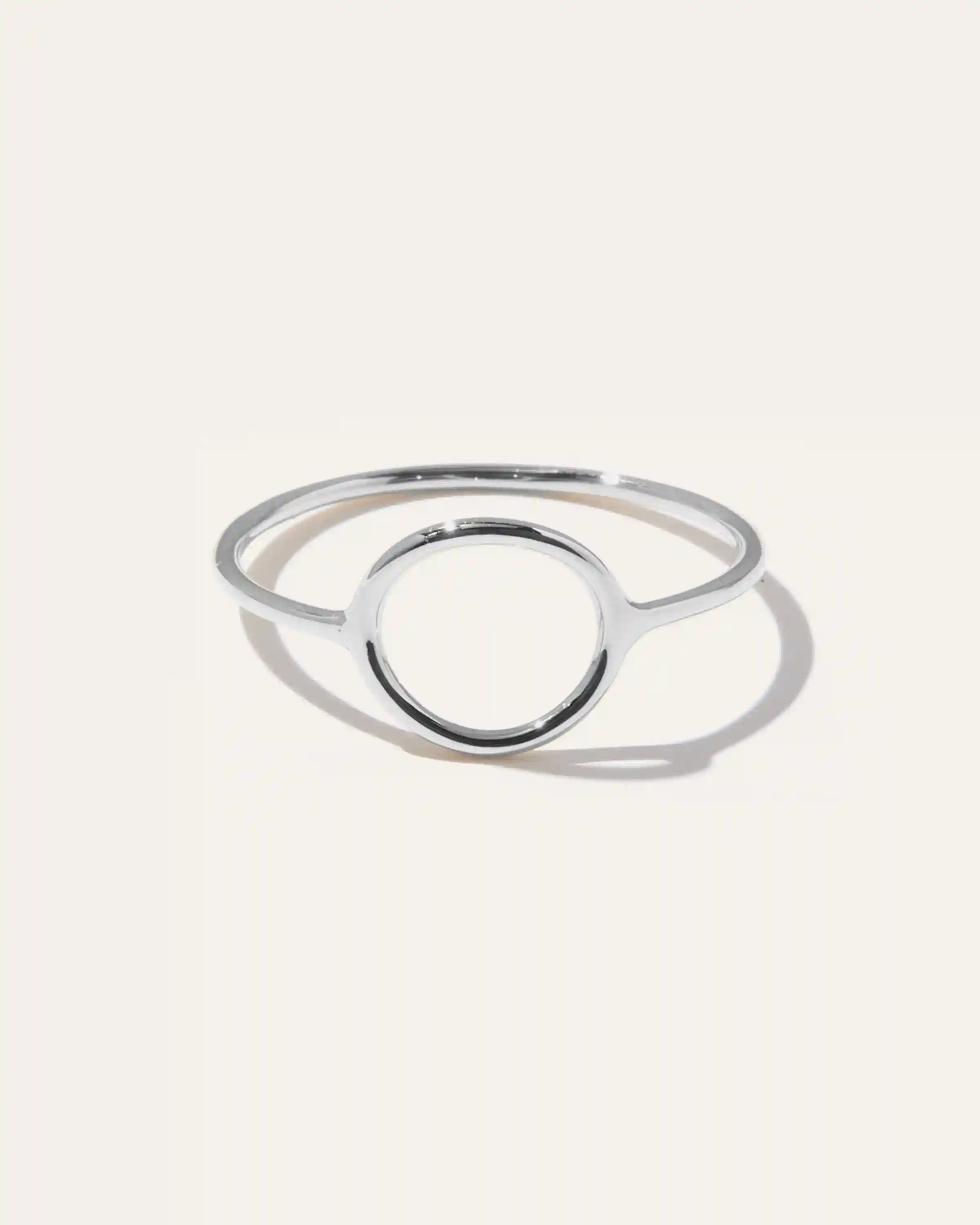 14K Gold Circle Ring