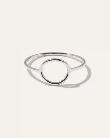 14K Gold Circle Ring
