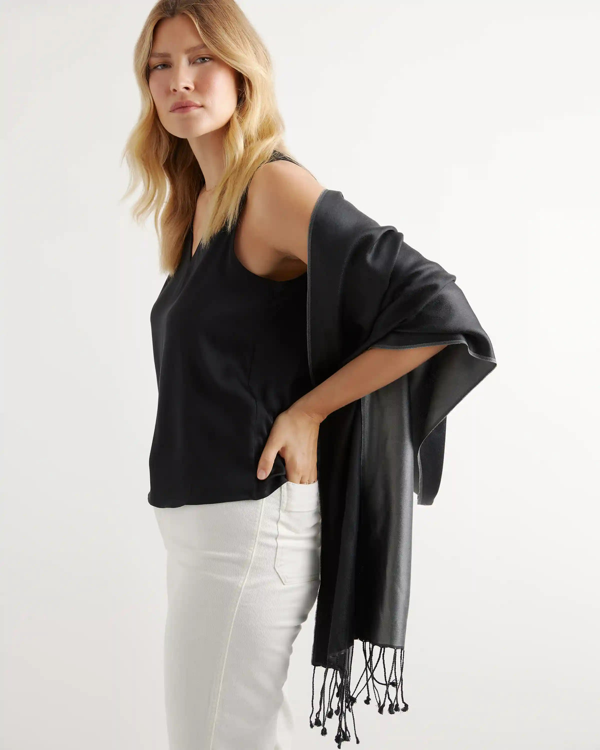 100% Silk Reversible Scarf