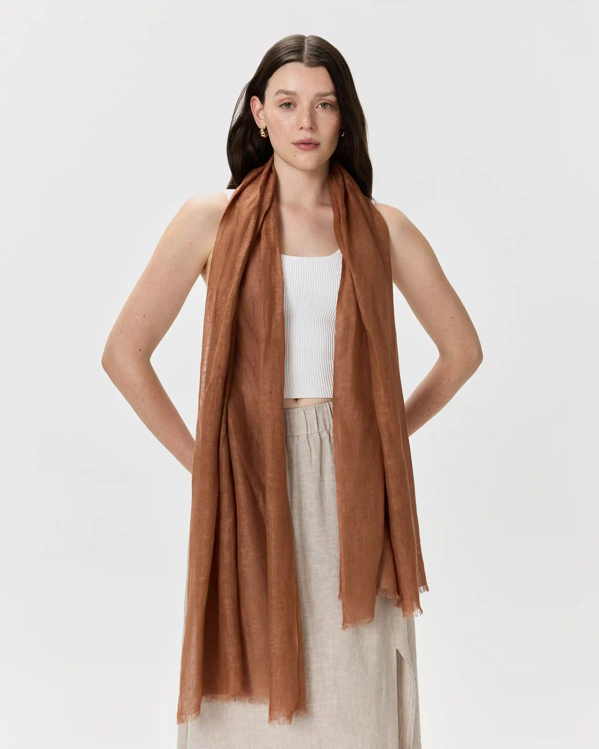 100% European Linen Scarf