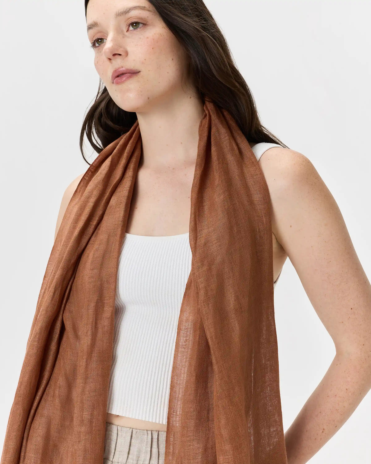 100% European Linen Scarf