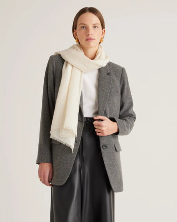 Lightweight Linen Silk Cashmere Scarf
