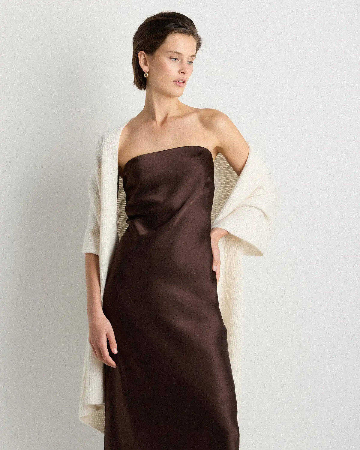 Mongolian Cashmere Ribbed Wrap