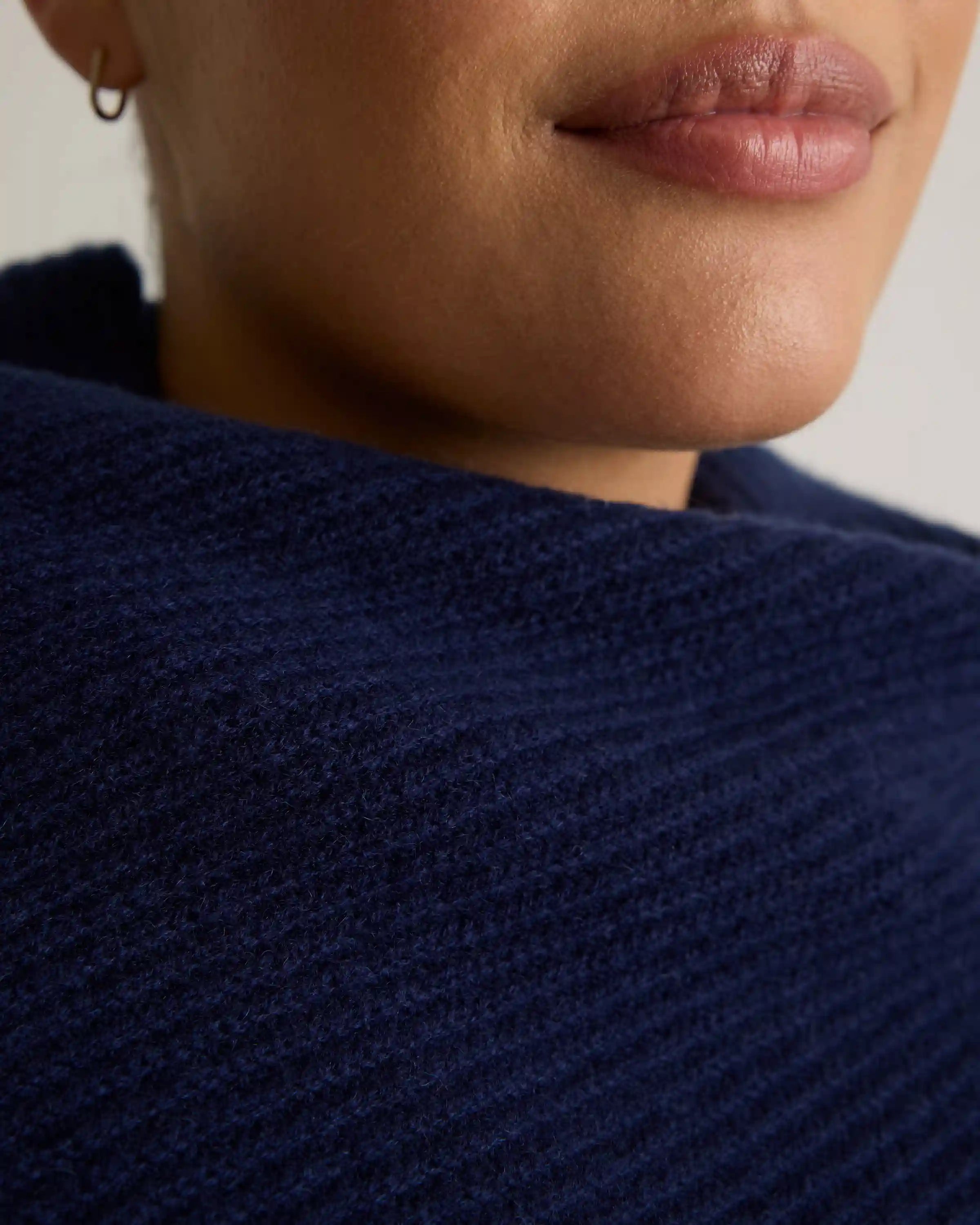 Mongolian Cashmere Ribbed Wrap