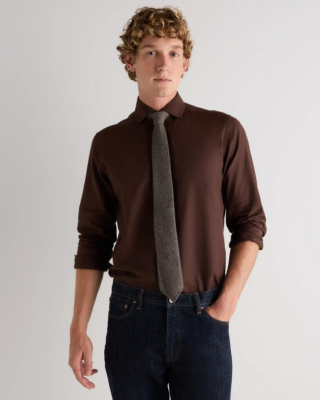 100% Cashmere 3-fold Hand-rolled Tie