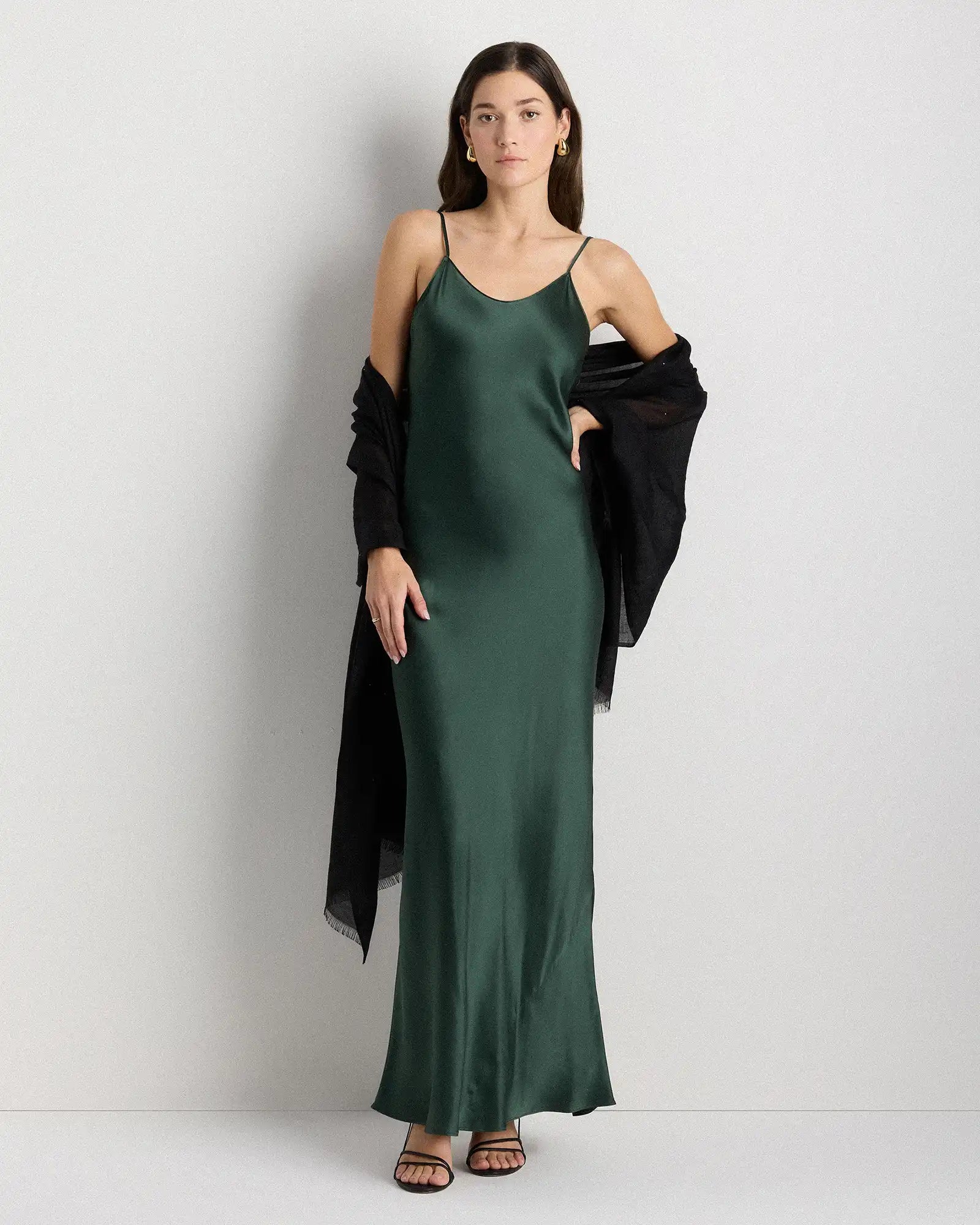 Crystal Embellished Featherweight Cashmere Silk Wrap