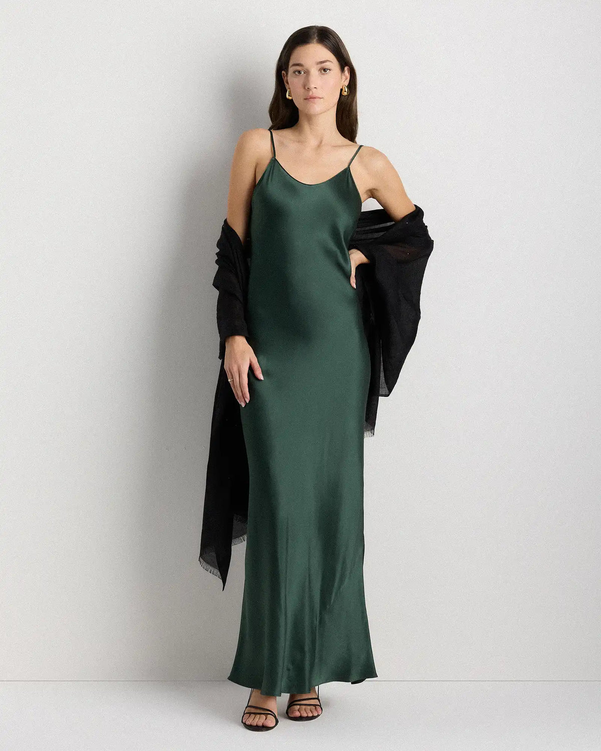 Crystal Embellished Featherweight Cashmere Silk Wrap