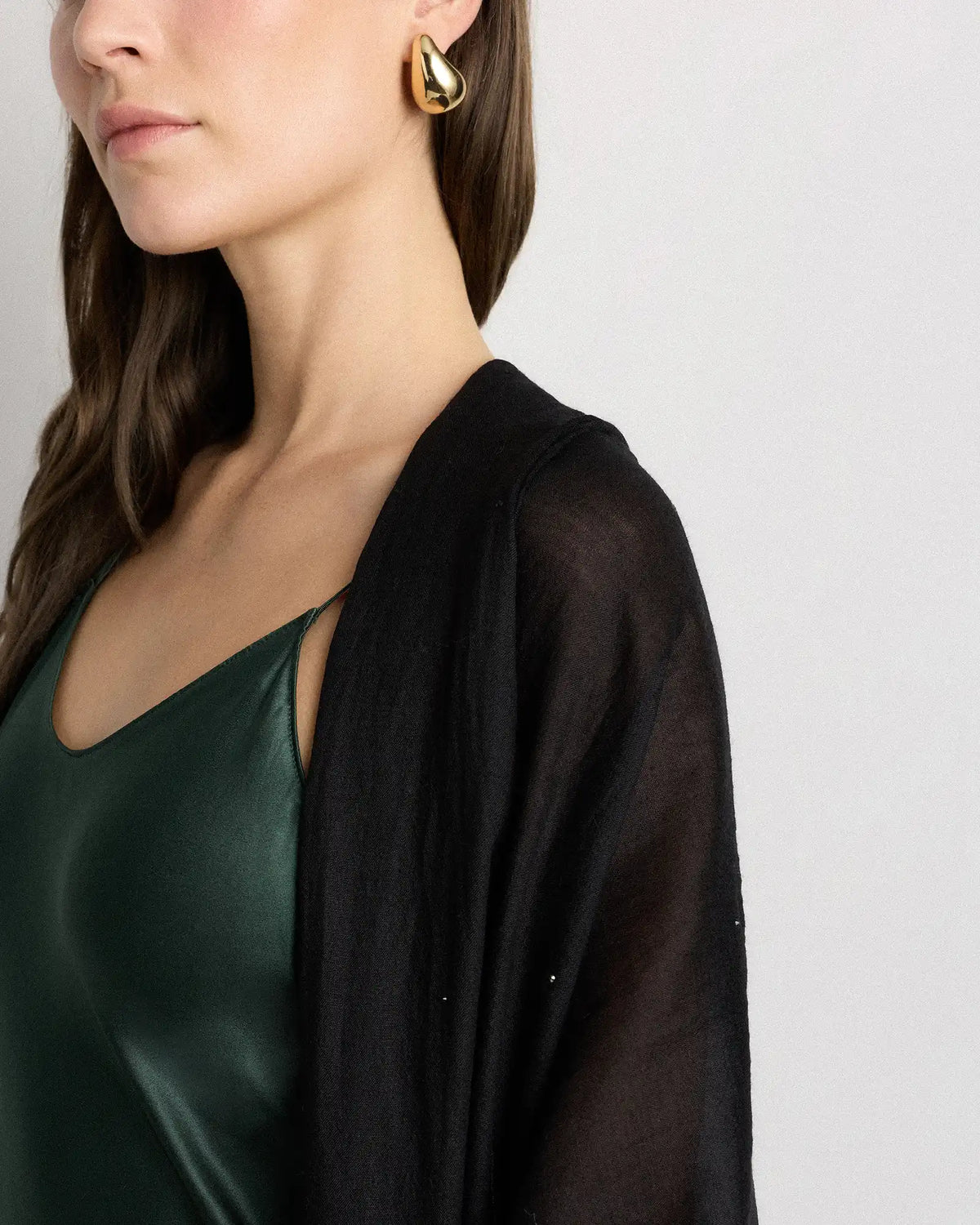 Crystal Embellished Featherweight Cashmere Silk Wrap
