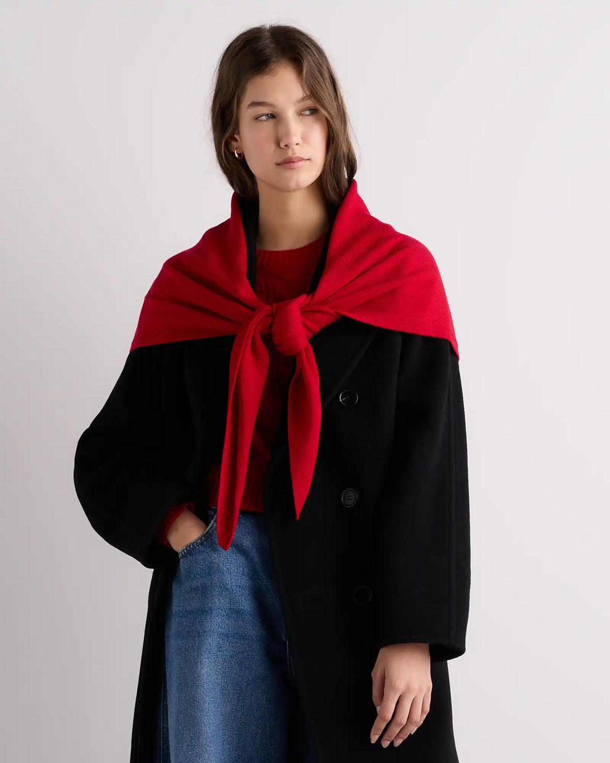 100% Merino Wool Large Triangle Scarf