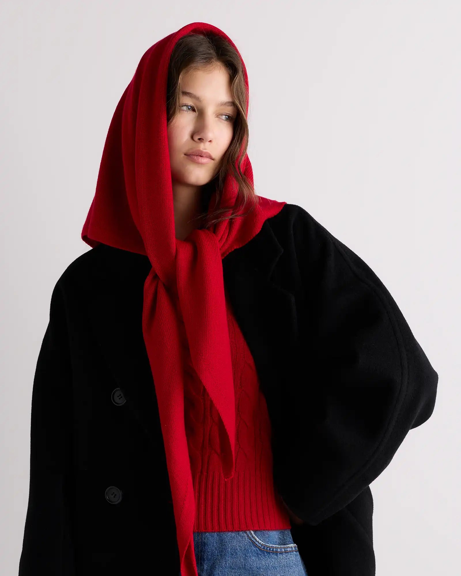 100% Merino Wool Large Triangle Scarf