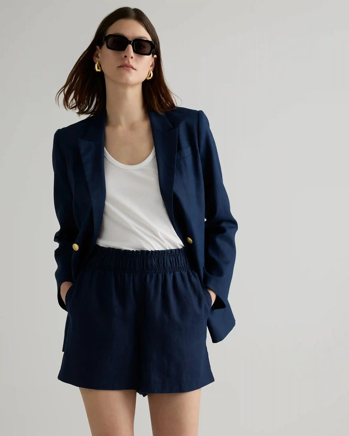 100% European Linen High Waisted Shorts