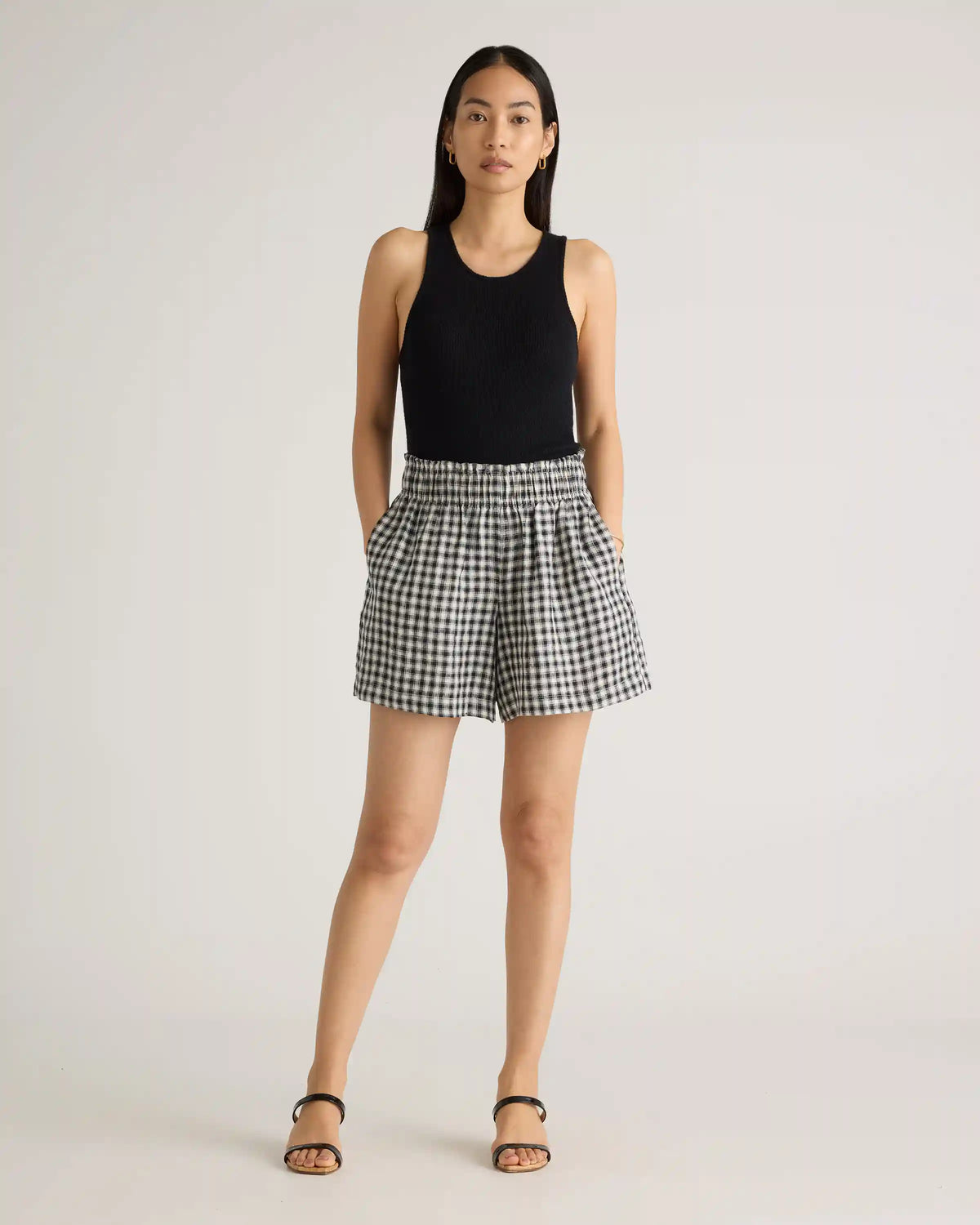 100% European Linen High Waisted Shorts