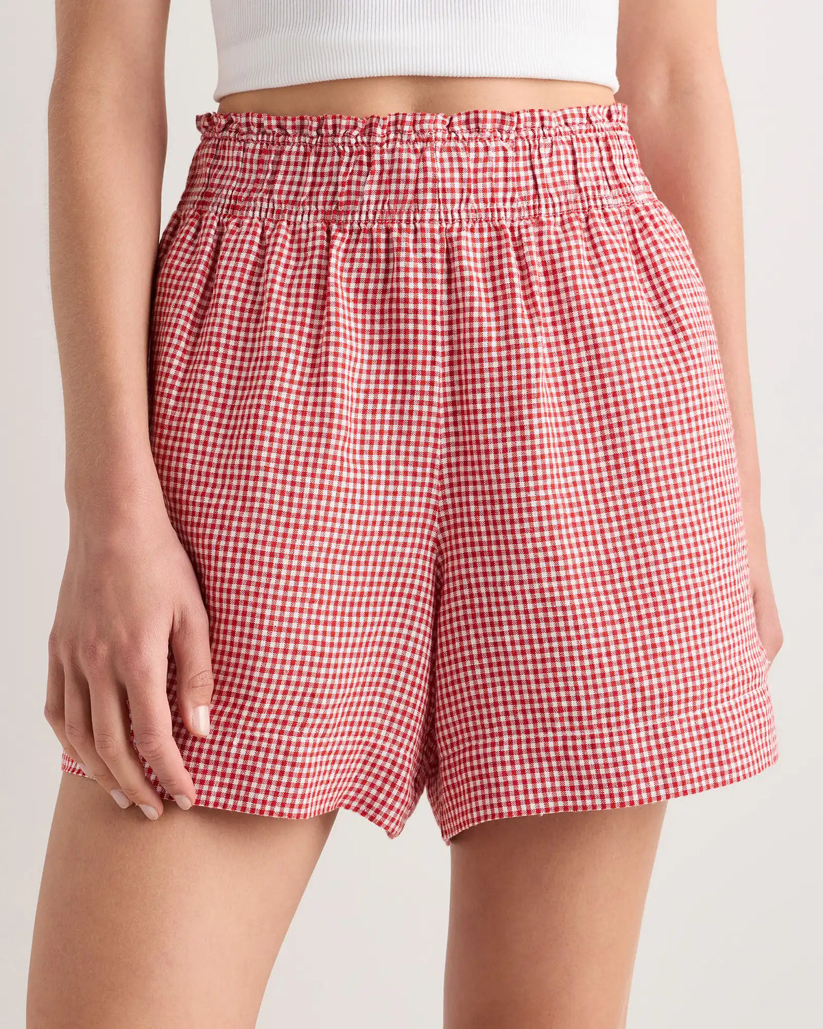 100% European Linen High Waisted Shorts