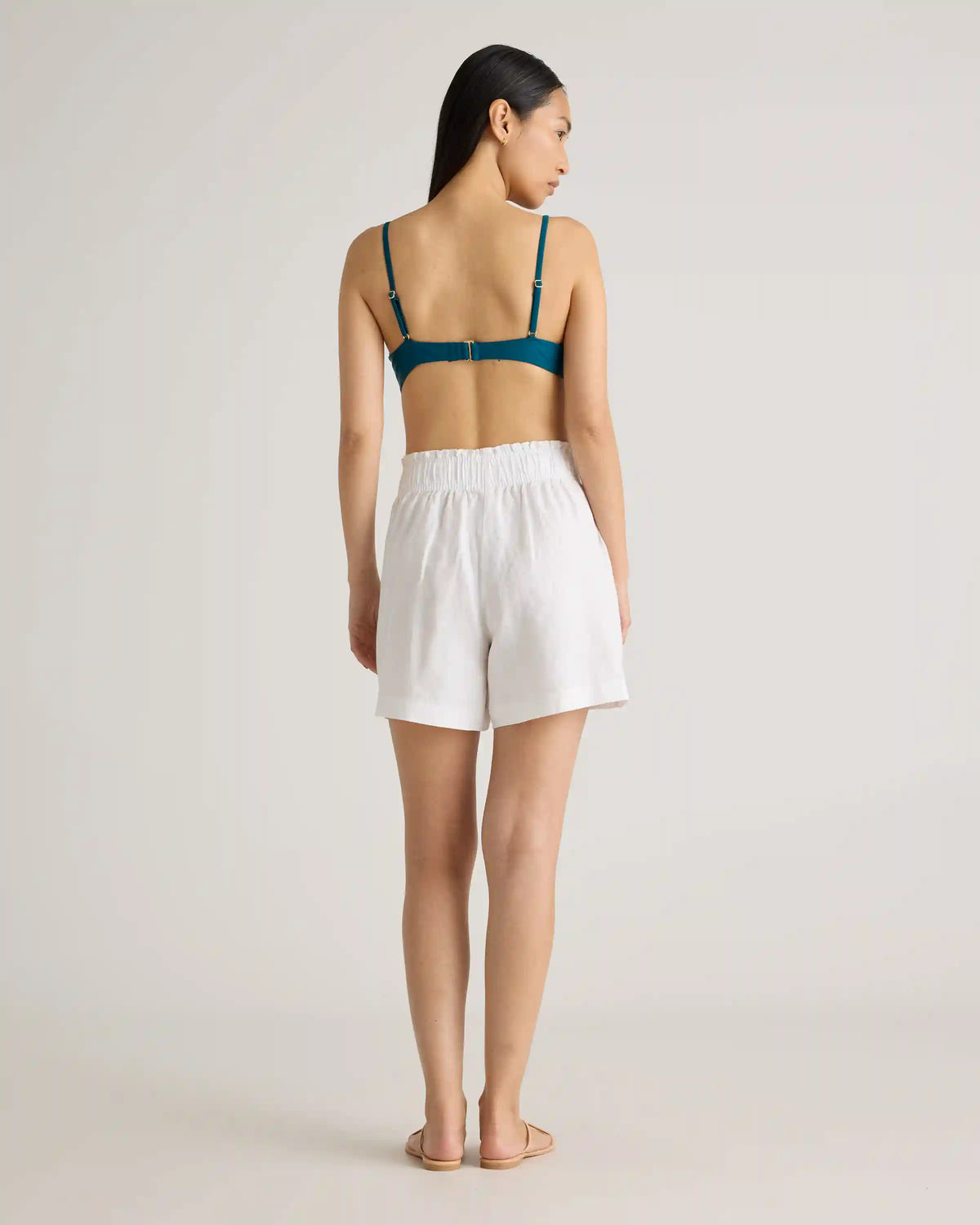100% European Linen High Waisted Shorts