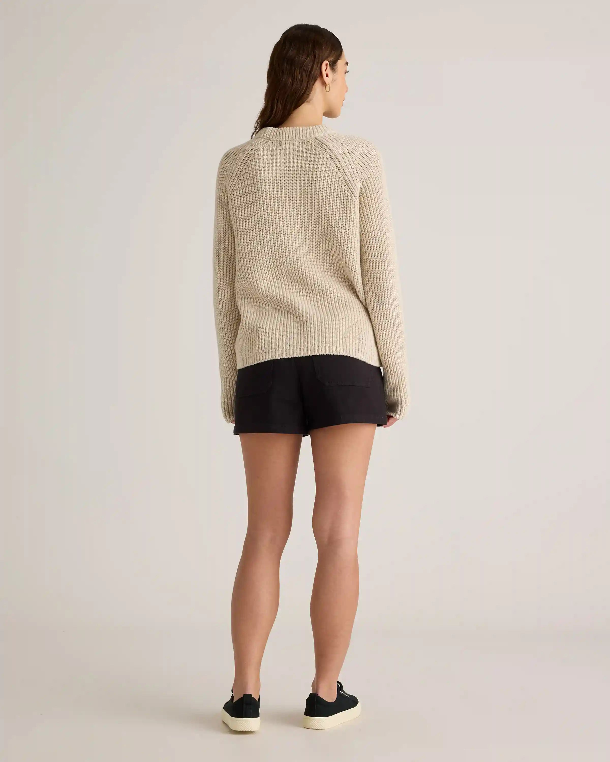 Organic Stretch Cotton Twill Utility Shorts