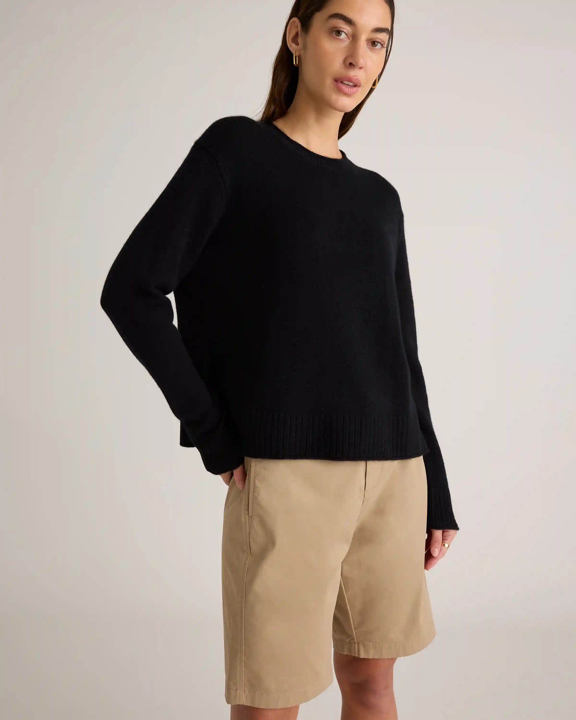 Organic Stretch Cotton Chino Bermuda Shorts