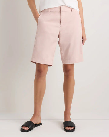 Organic Stretch Cotton Chino Bermuda Shorts