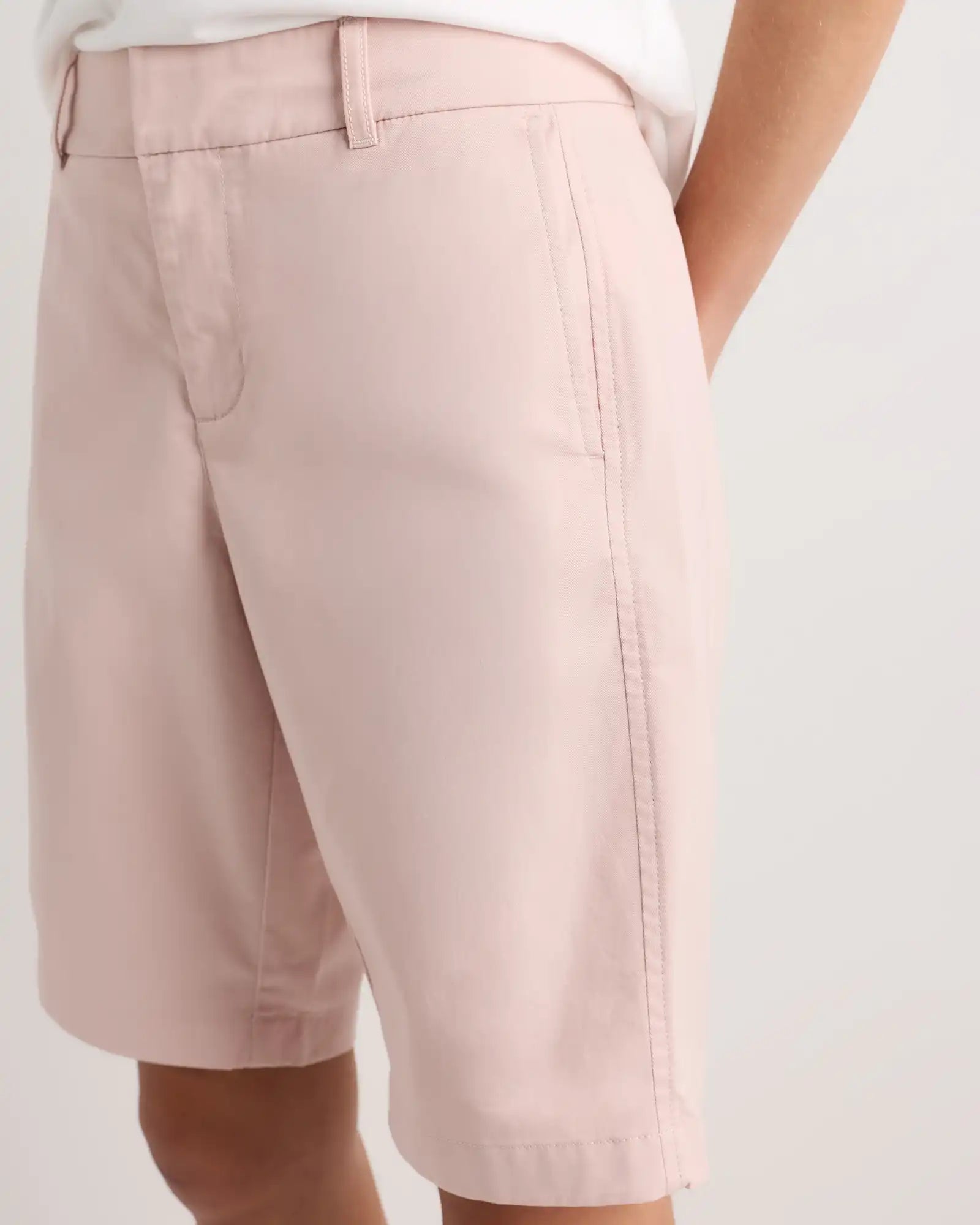 Organic Stretch Cotton Chino Bermuda Shorts
