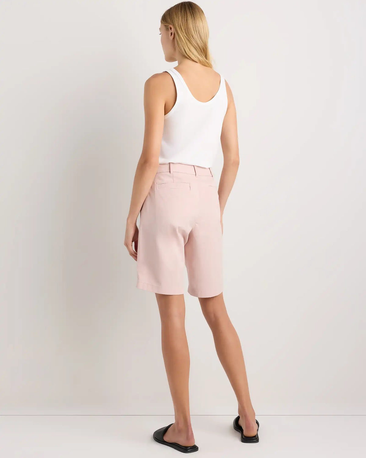 Organic Stretch Cotton Chino Bermuda Shorts