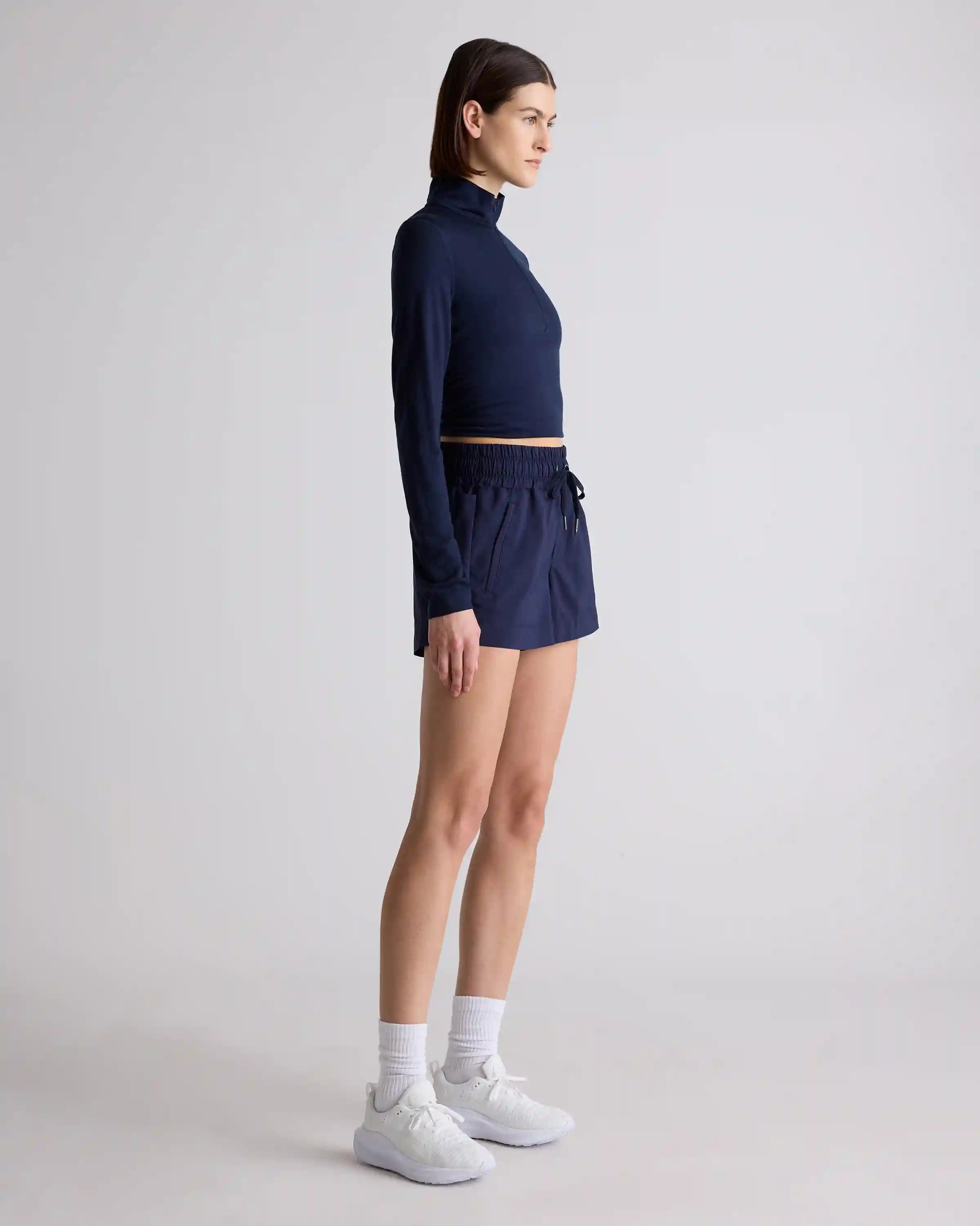 Micro Ripstop Mid-Rise Hike Shorts