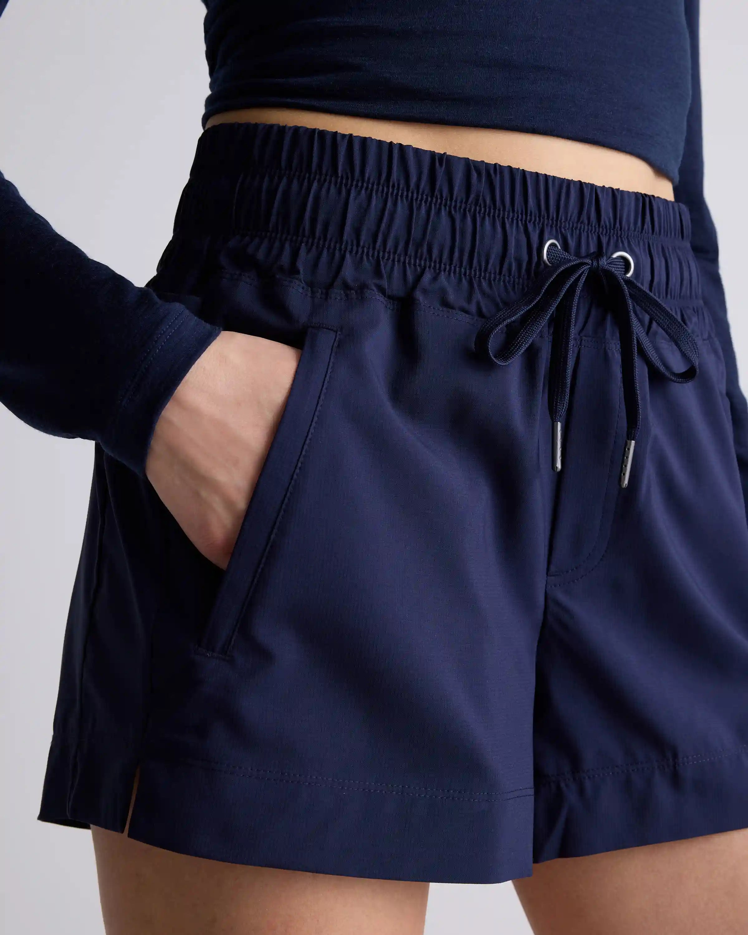 Micro Ripstop Mid-Rise Hike Shorts