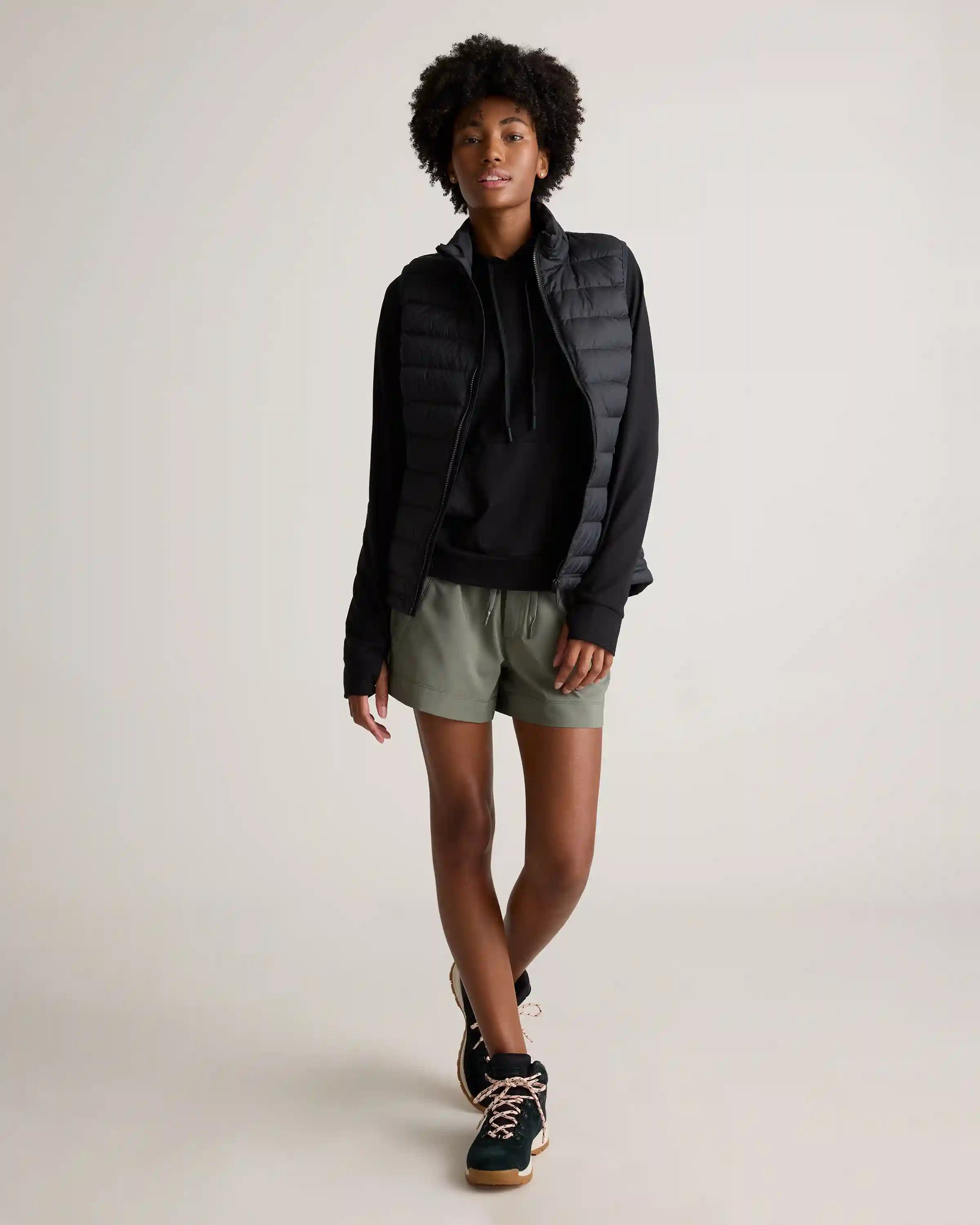 Micro Ripstop Mid-Rise Hike Shorts