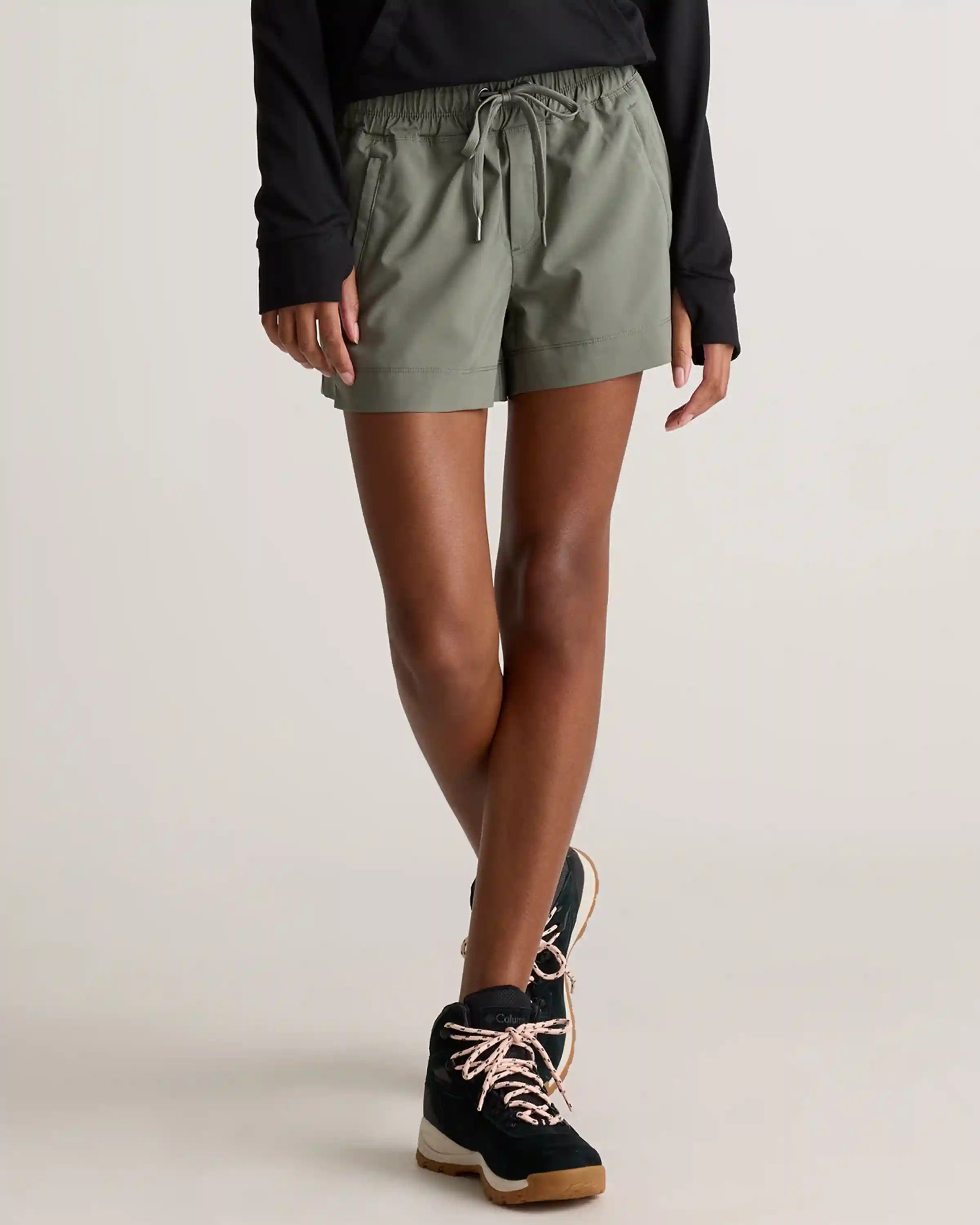 Micro Ripstop Mid-Rise Hike Shorts