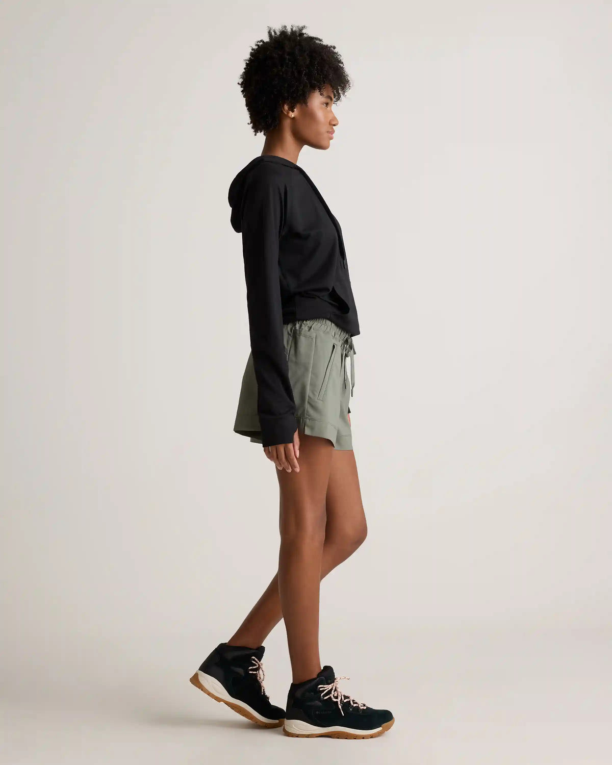 Micro Ripstop Mid-Rise Hike Shorts