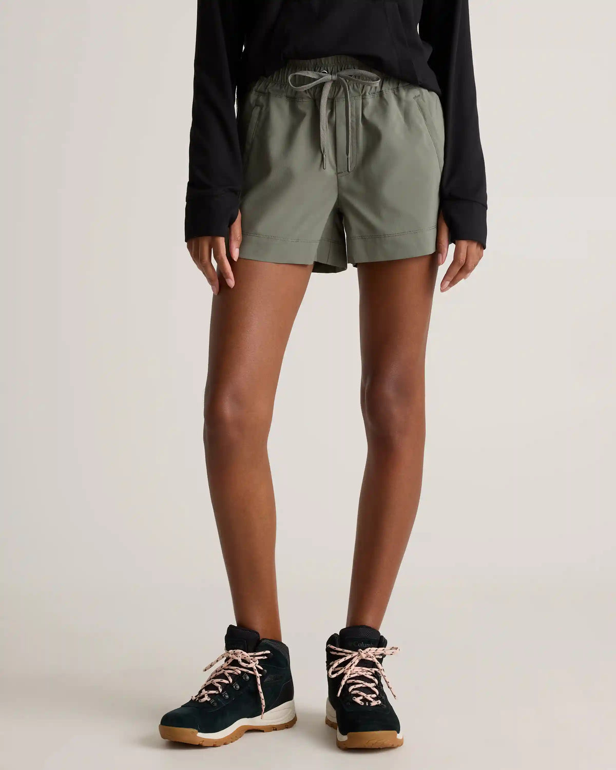 Micro Ripstop Mid-Rise Hike Shorts