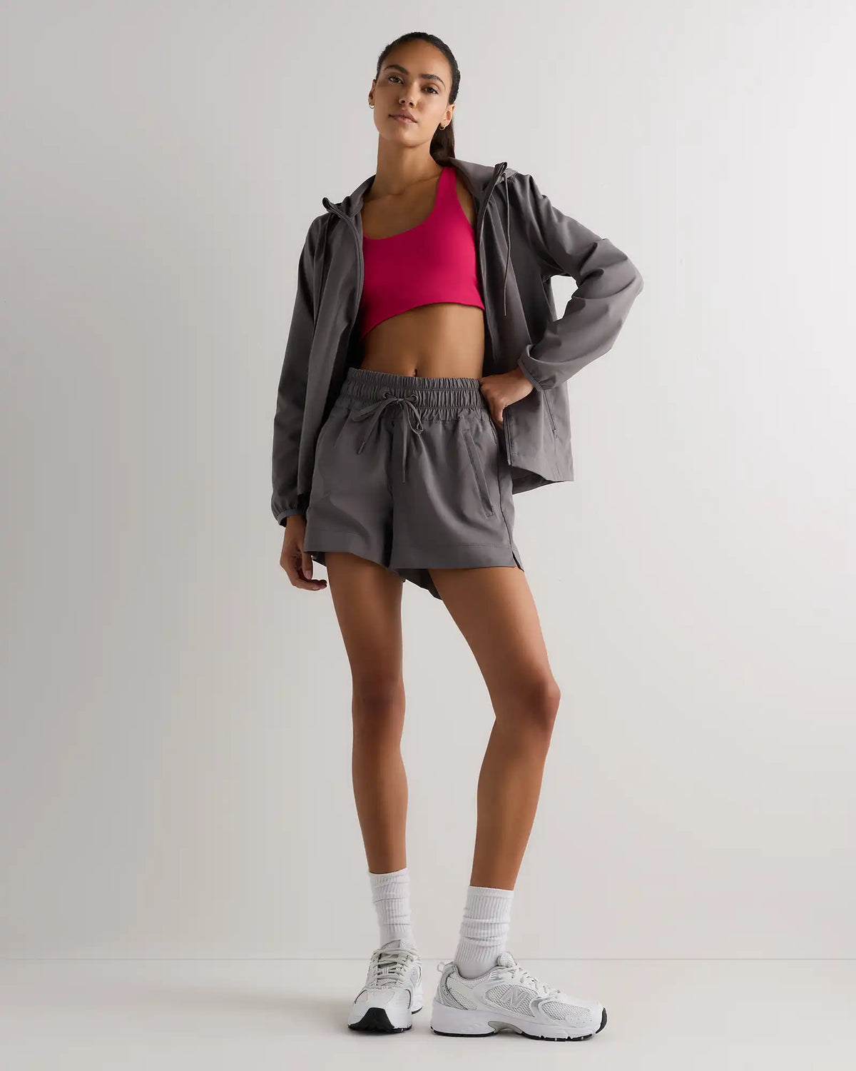 Micro Ripstop Mid-Rise Hike Shorts