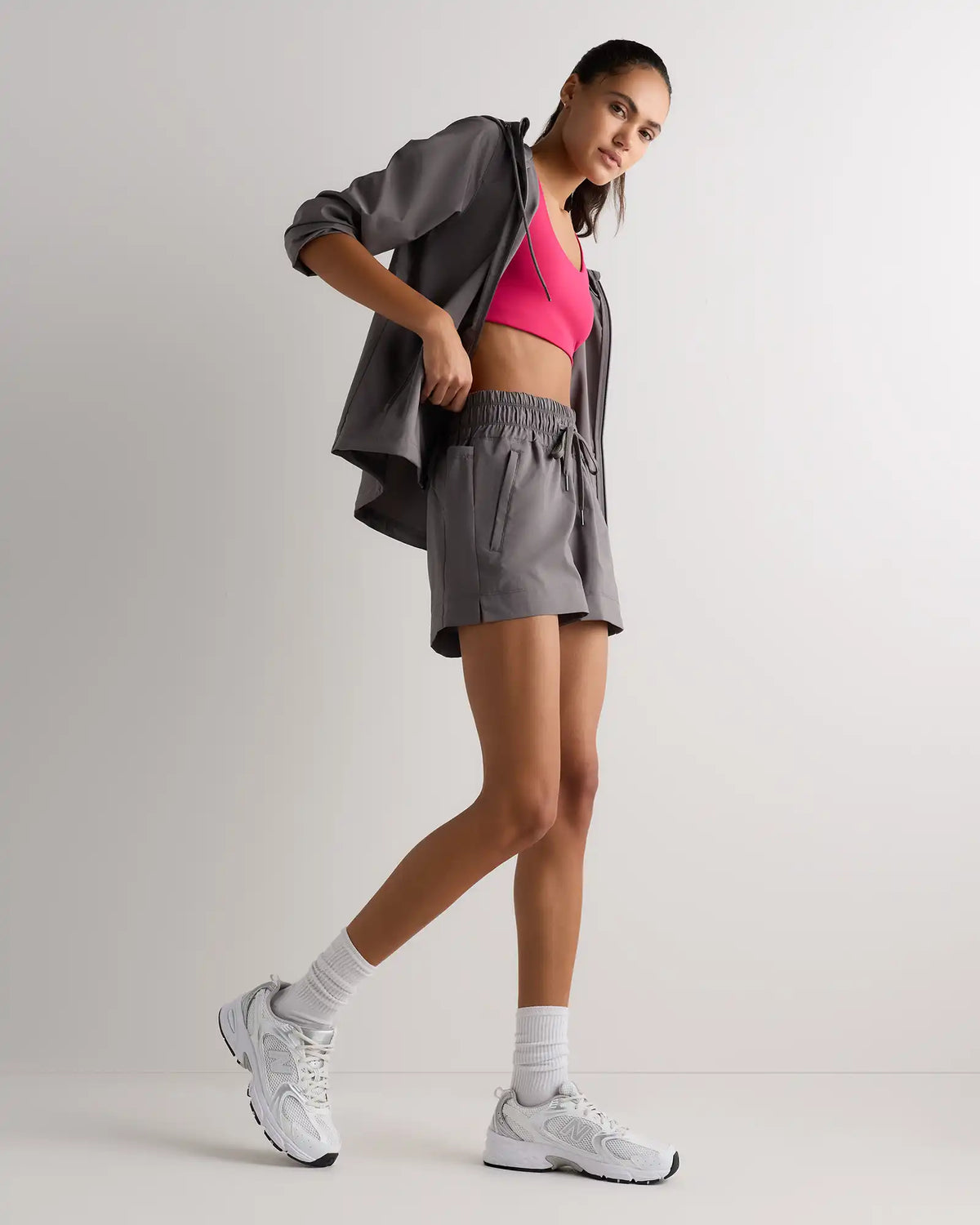 Micro Ripstop Mid-Rise Hike Shorts