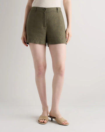 100% European Linen Trouser Shorts
