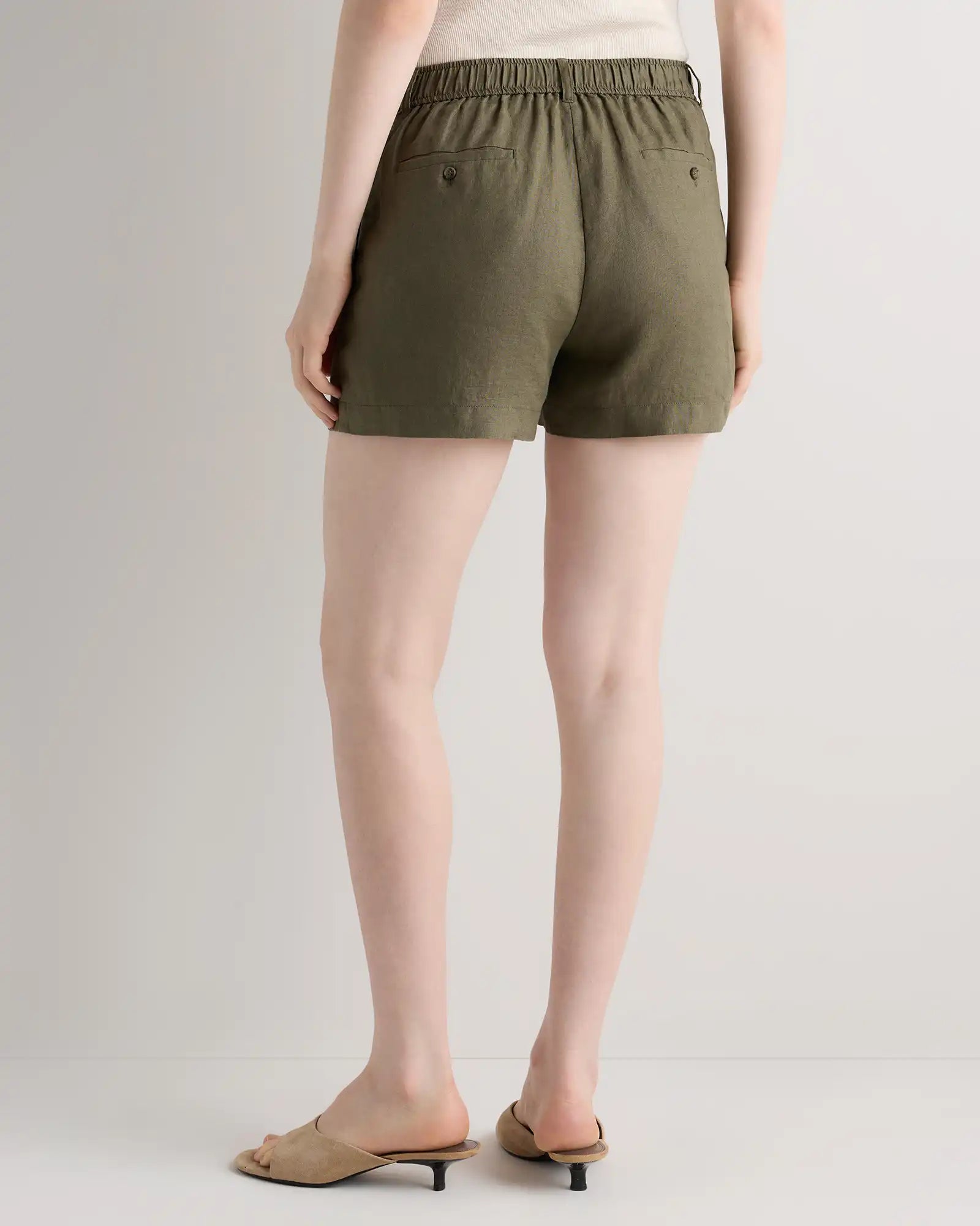 100% European Linen Trouser Shorts